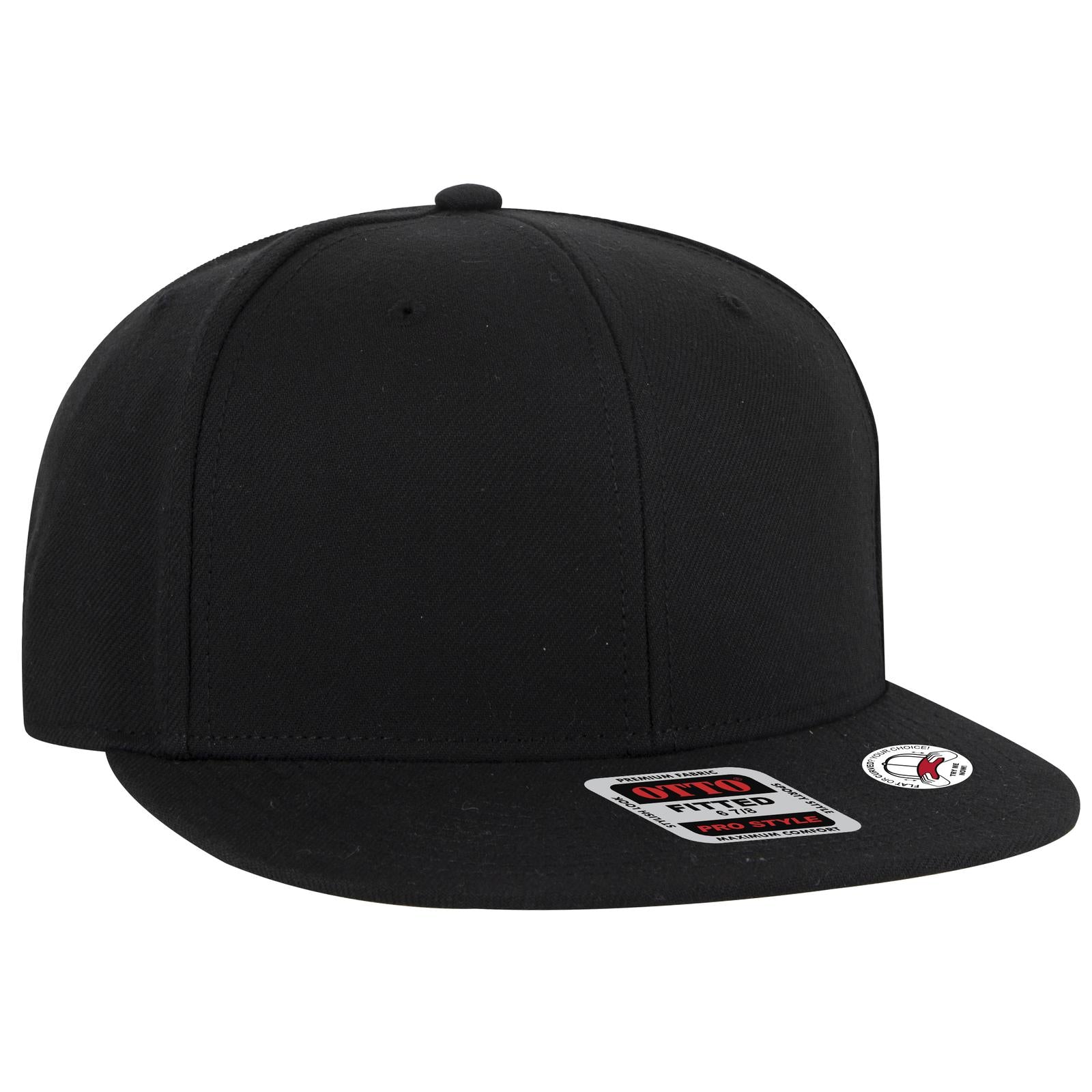 Custom Embroidered or DTF Printed - OTTO CAP® OTTO FIT® 6 Panel Pro Style Fitted Cap