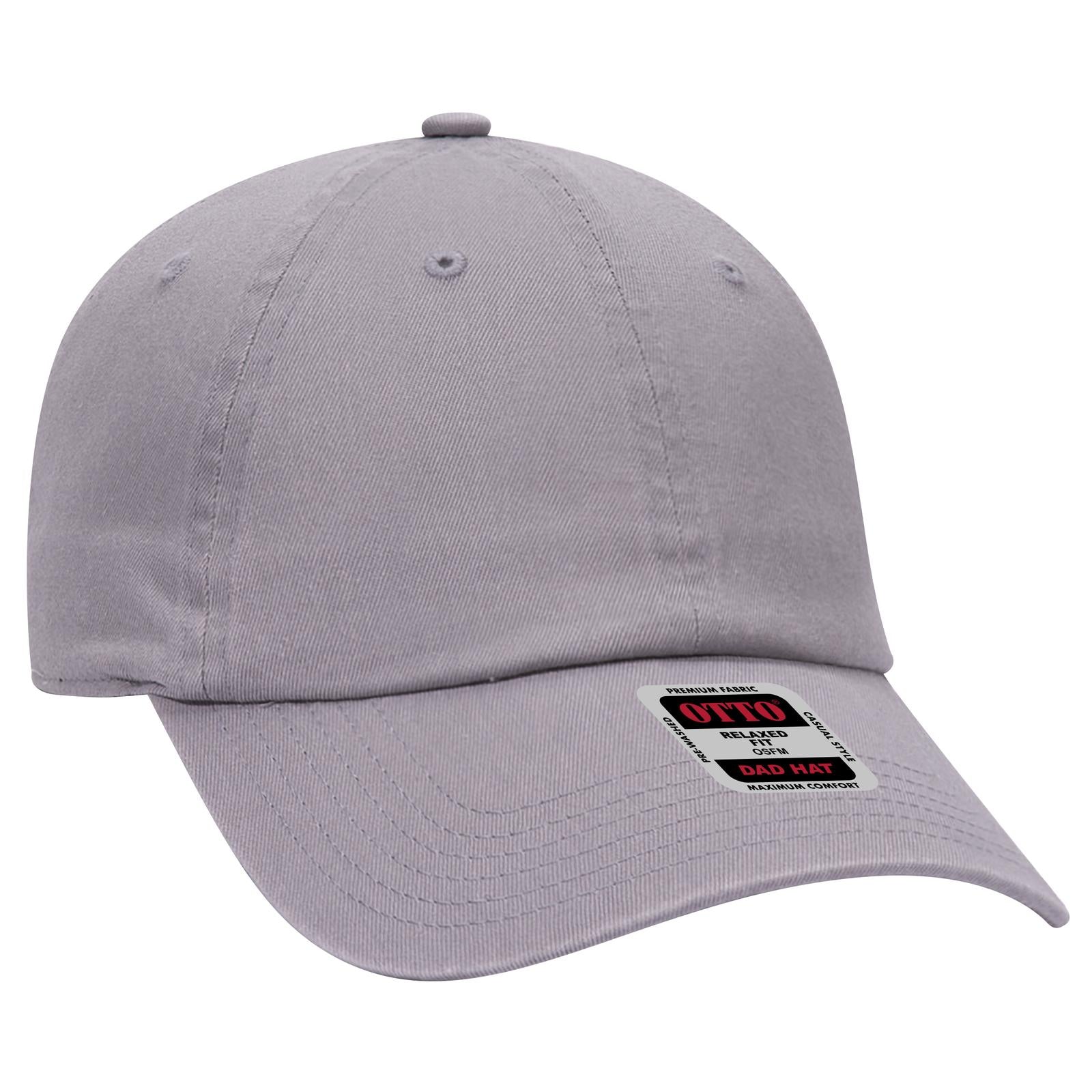 Custom Embroidered or DTF Printed - OTTO CAP® 6 Panel Low Profile Dad Hat