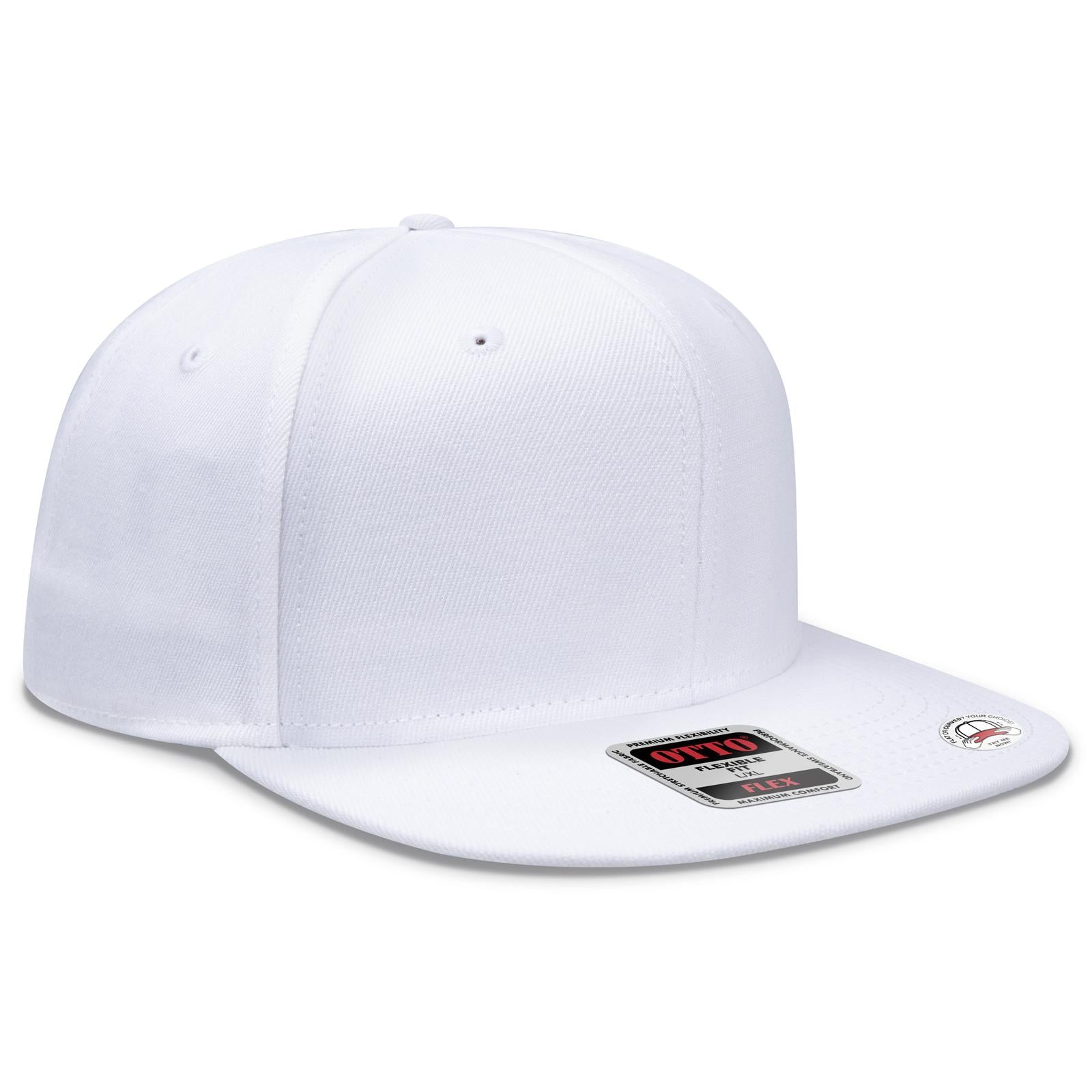 Custom Embroidered or DTF Printed - OTTO CAP® OTTO FLEX® Fitted 6 Panel Pro Style Baseball Cap