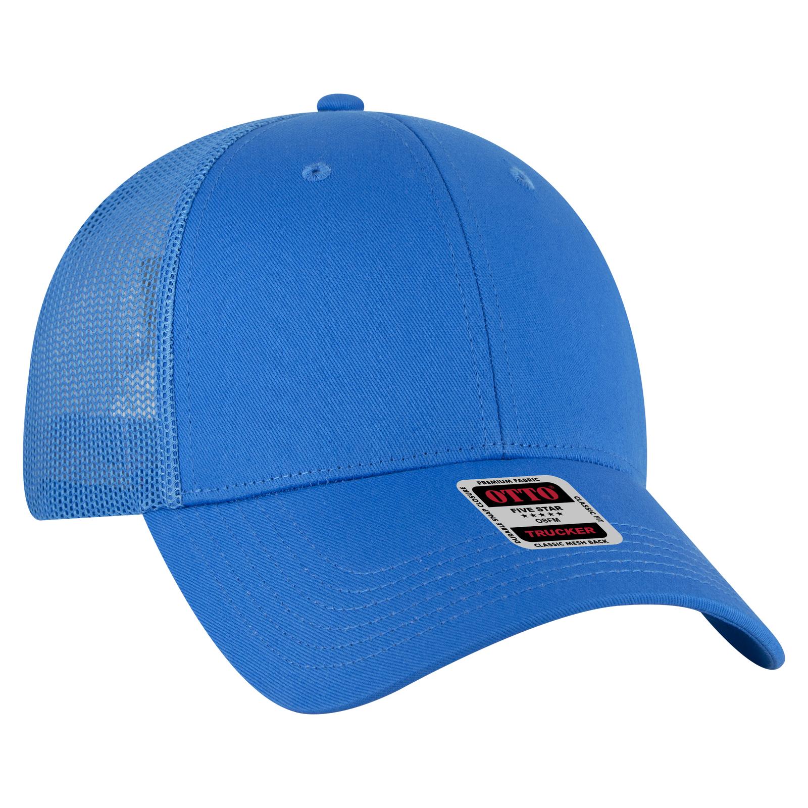 Custom Embroidered or DTF Printed - OTTO CAP® 6 Panel Low Profile Mesh Back Trucker Hat