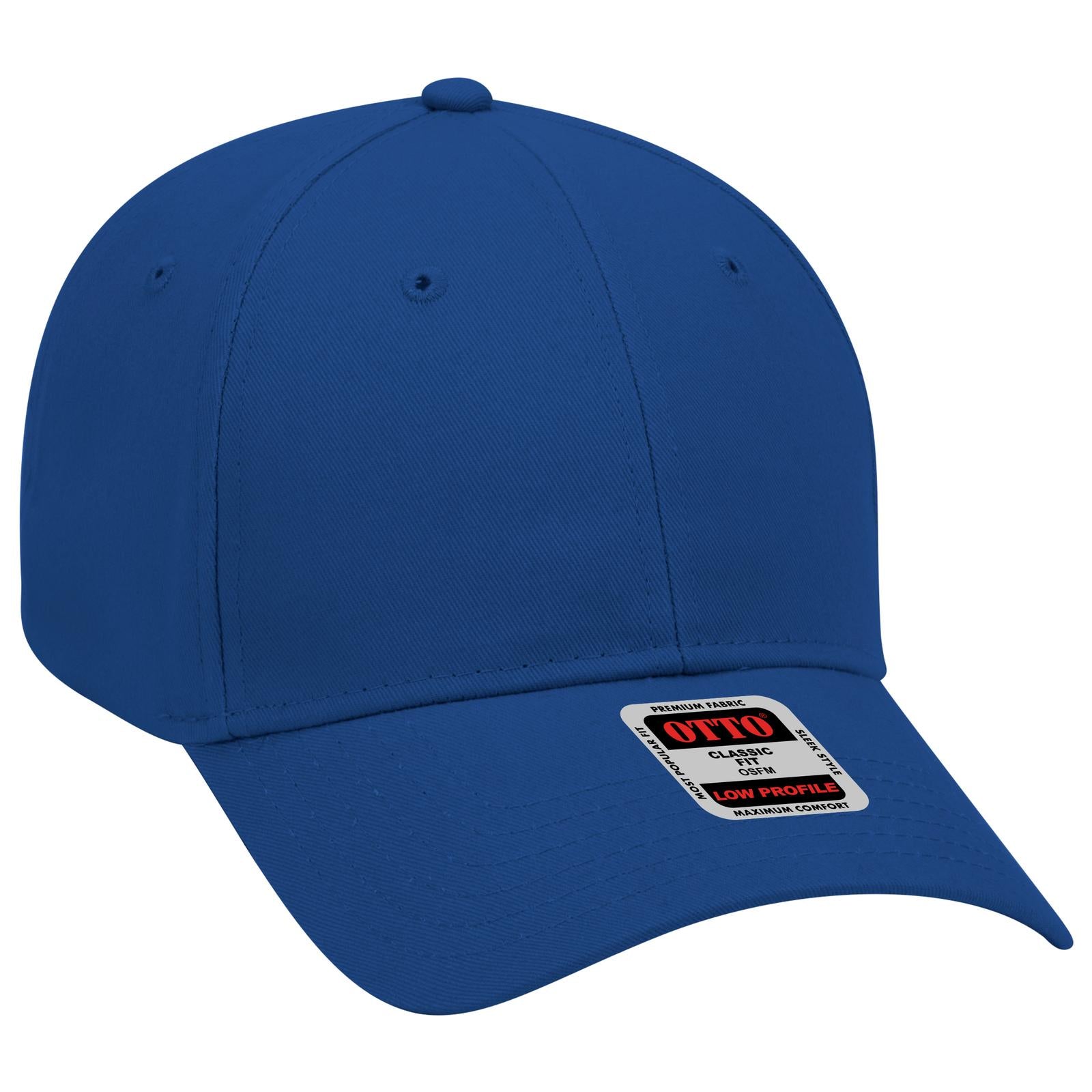 Custom Embroidered or DTF Printed - OTTO CAP® 6 Panel Low Profile Baseball Cap