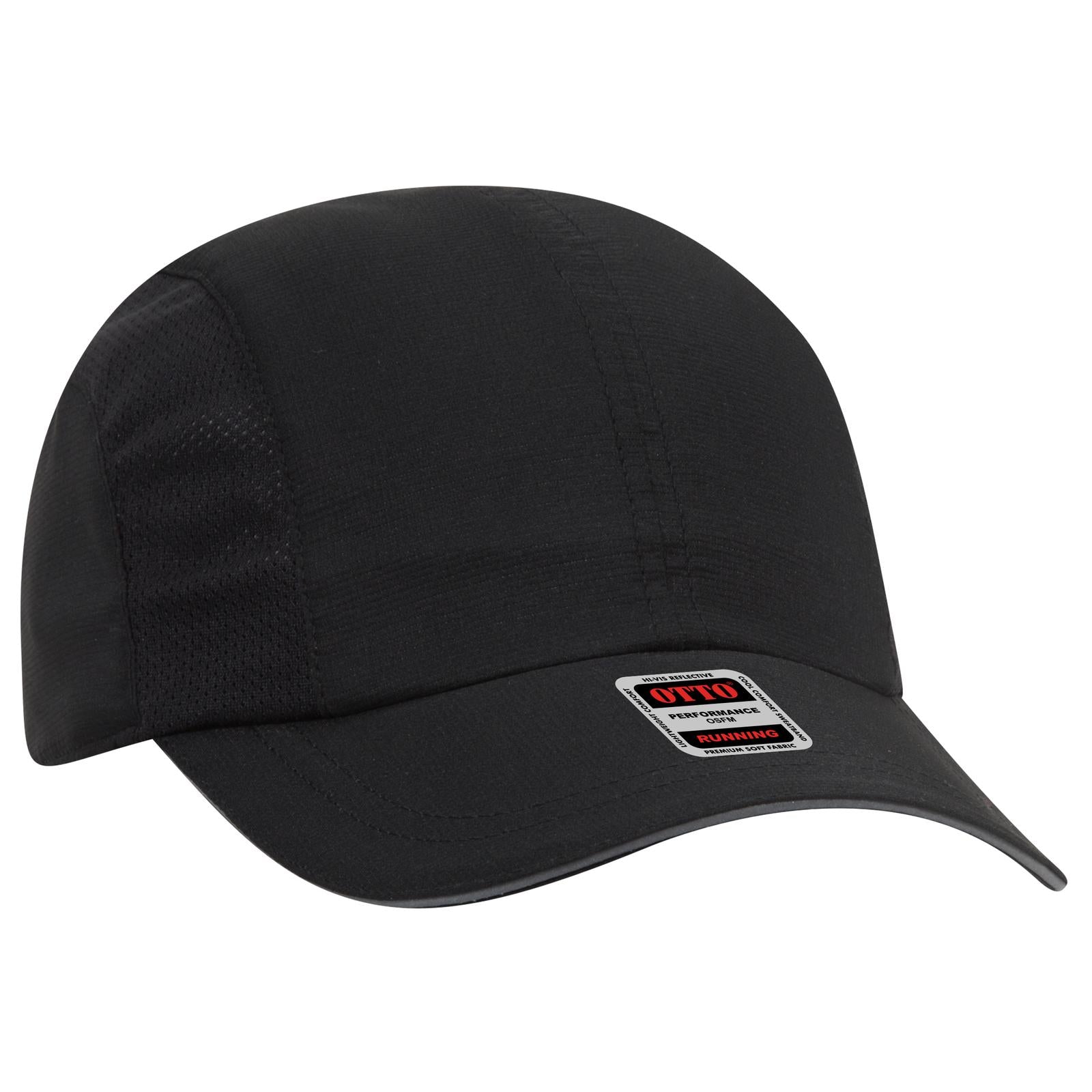 Custom Embroidered or DTF Printed - OTTO CAP® Reflective 6 Panel Running Cap