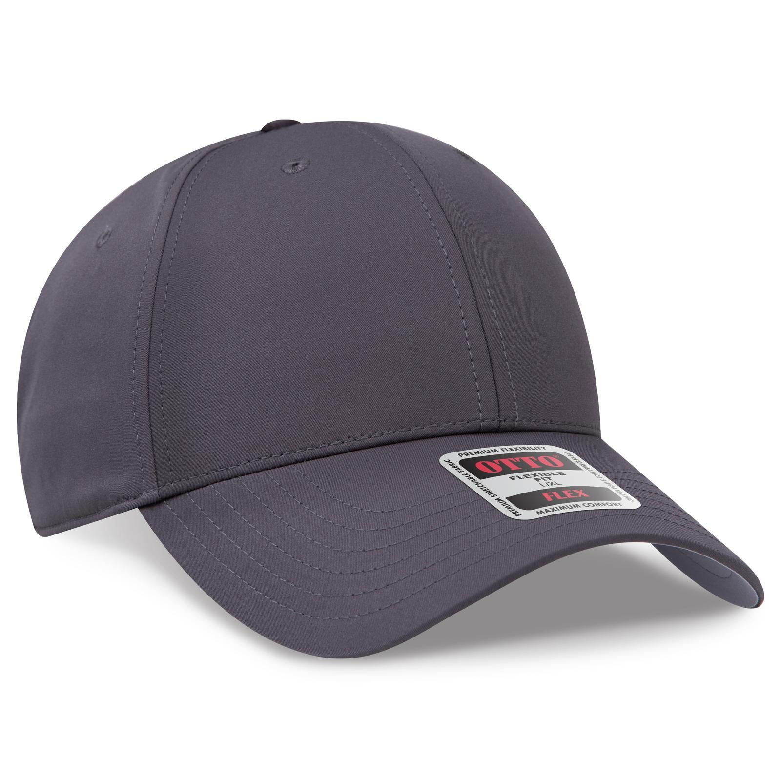 Custom Embroidered or DTF Printed - OTTO CAP® OTTO FLEX® Fitted 6 Panel Low Profile Baseball Cap