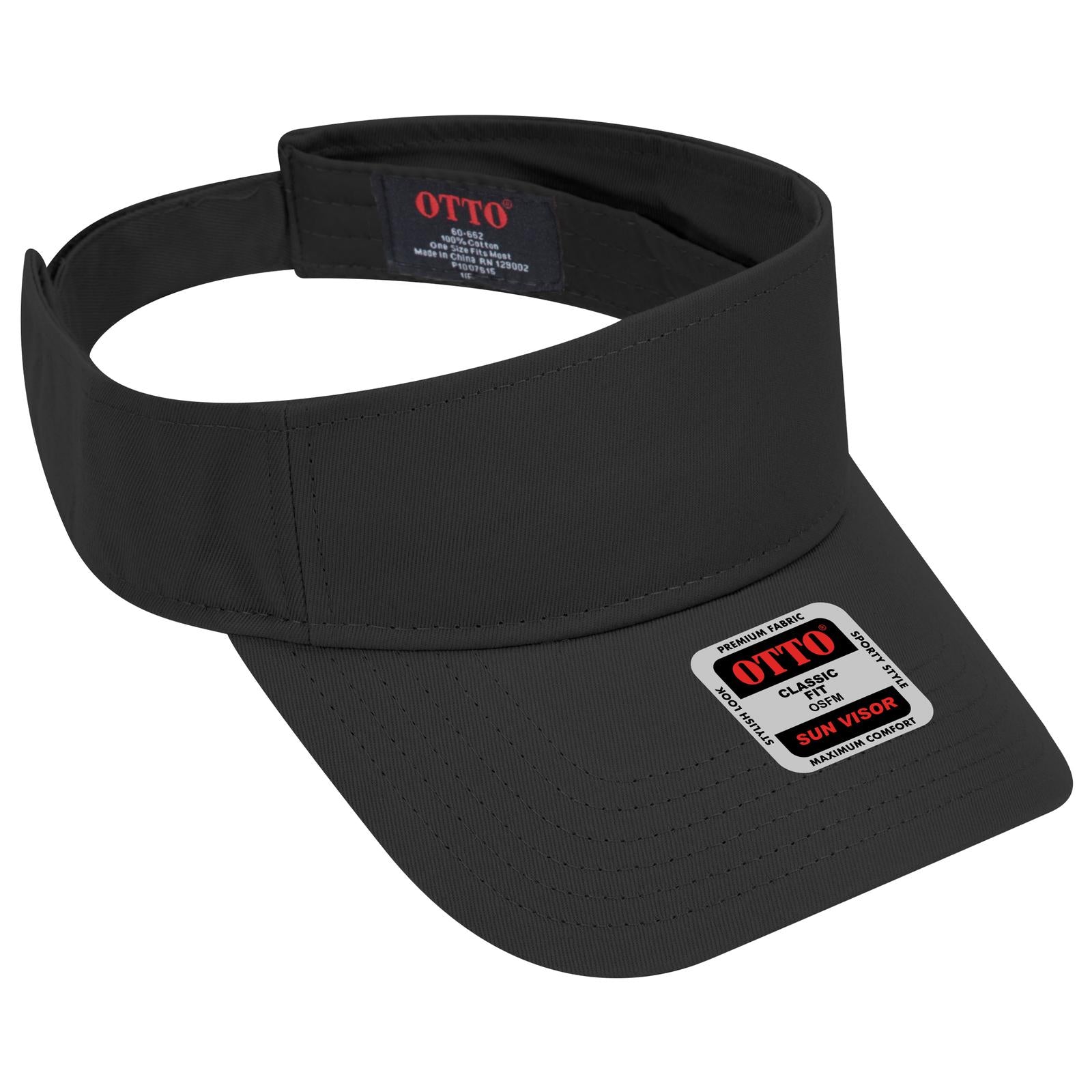 Custom Embroidered or DTF Printed - OTTO CAP® Sun Visor
