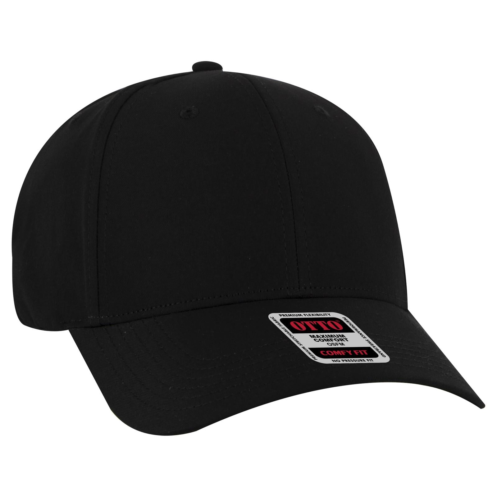 Custom Embroidered or DTF Printed - OTTO CAP® OTTO COMFY FIT® 6 Panel Low Profile Baseball Cap
