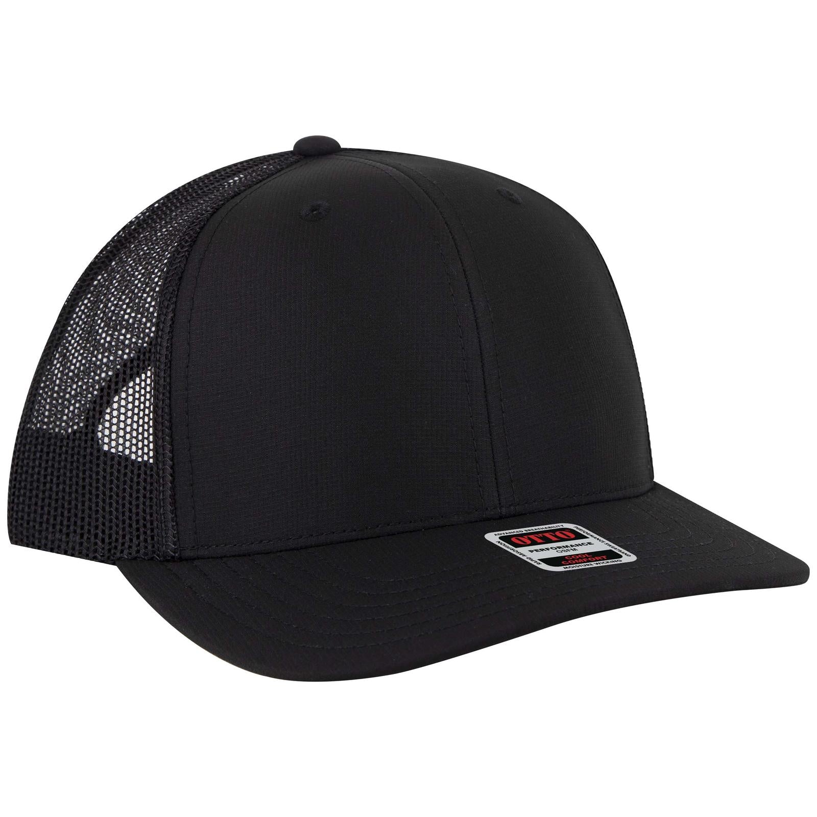 Custom Embroidered or DTF Printed - OTTO CAP® 6 Panel Mid Profile Mesh Back Trucker Hat
