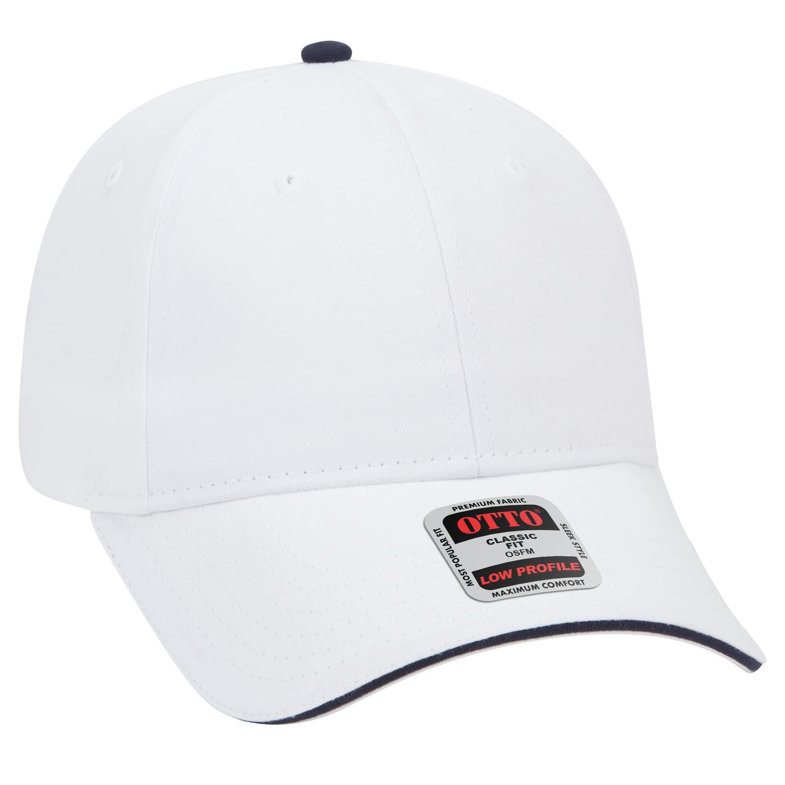 Custom Embroidered or DTF Printed - OTTO CAP® 6 Panel Low Profile Baseball Cap