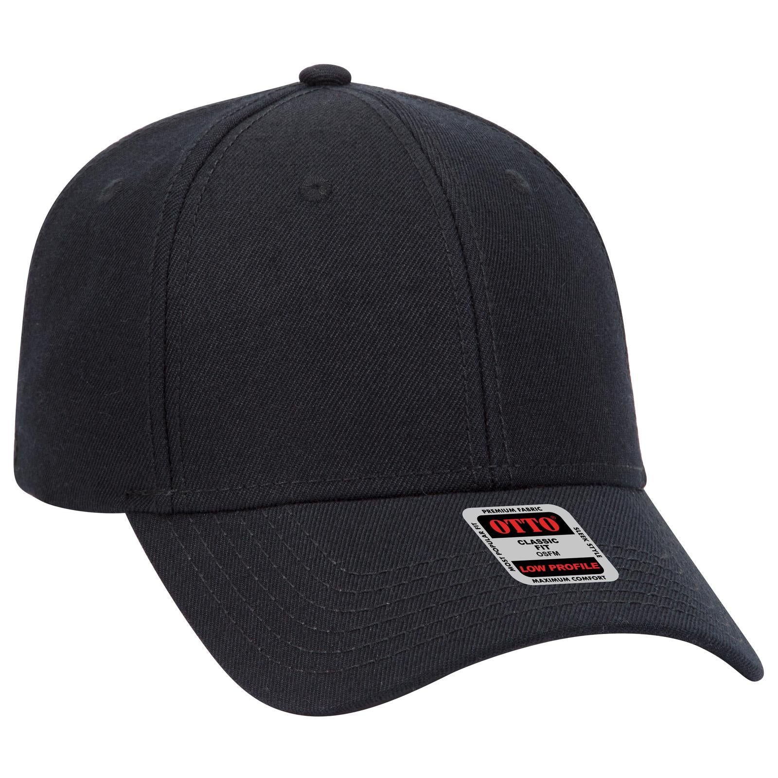 Custom Embroidered or DTF Printed - OTTO CAP® 6 Panel Low Profile Baseball Cap