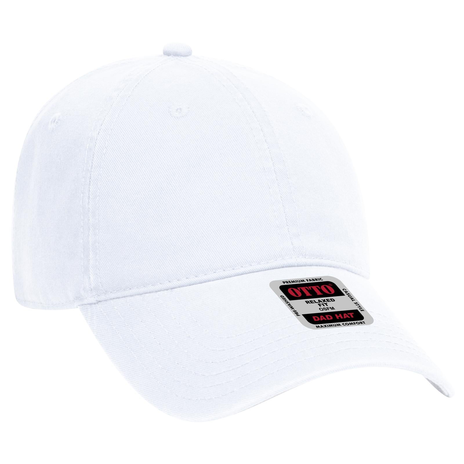 Custom Embroidered or DTF Printed - OTTO CAP® 6 Panel Low Profile Dad Hat