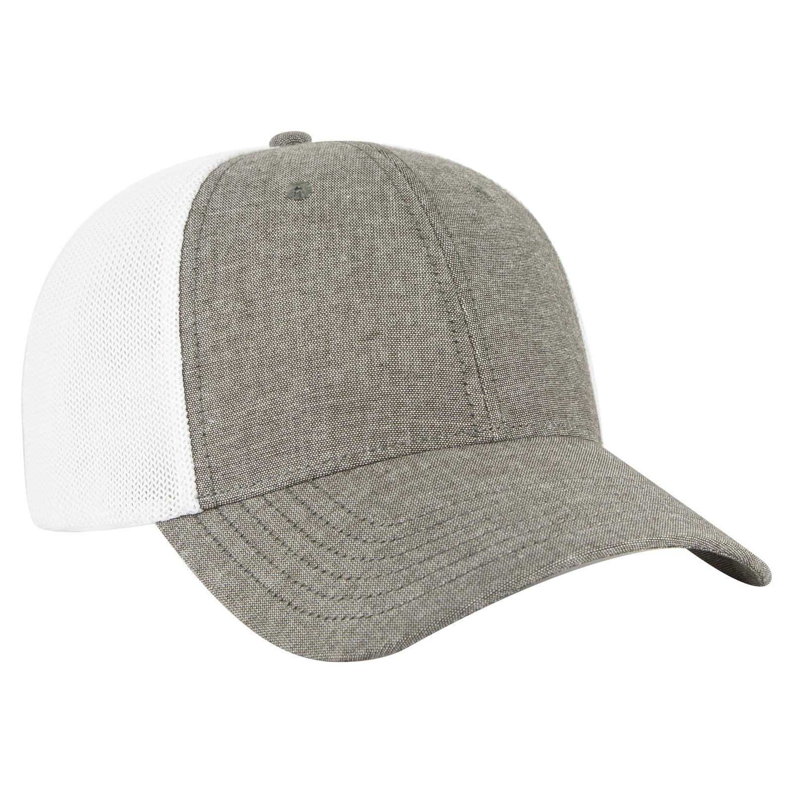 Custom Embroidered or DTF Printed - OTTO CAP® OTTO COMFY FIT® 6 Panel Low Profile Mesh Back Trucker Hat
