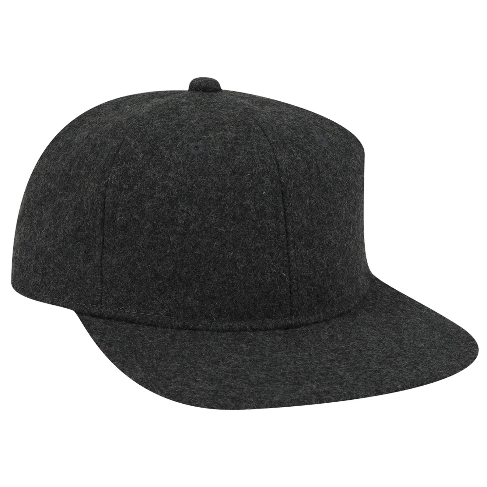 Custom Embroidered or DTF Printed - OTTO CAP® 6 Panel Mid Profile Flat Visor Strapback Hat