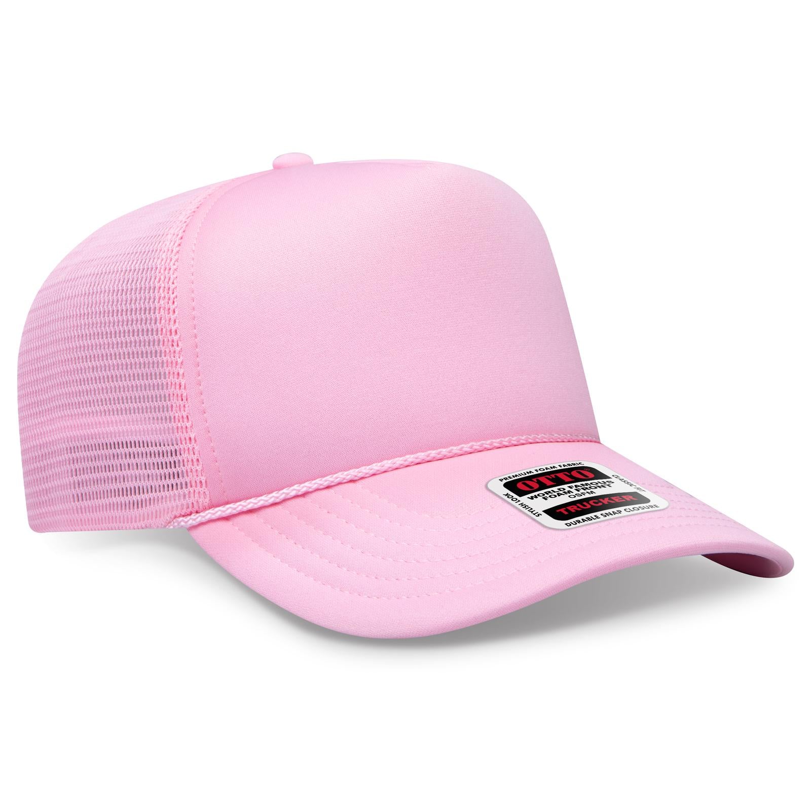 Custom Embroidered or DTF Printed - OTTO CAP® OTTO COMFY FIT® 5 Panel High Crown Mesh Back Trucker Hat