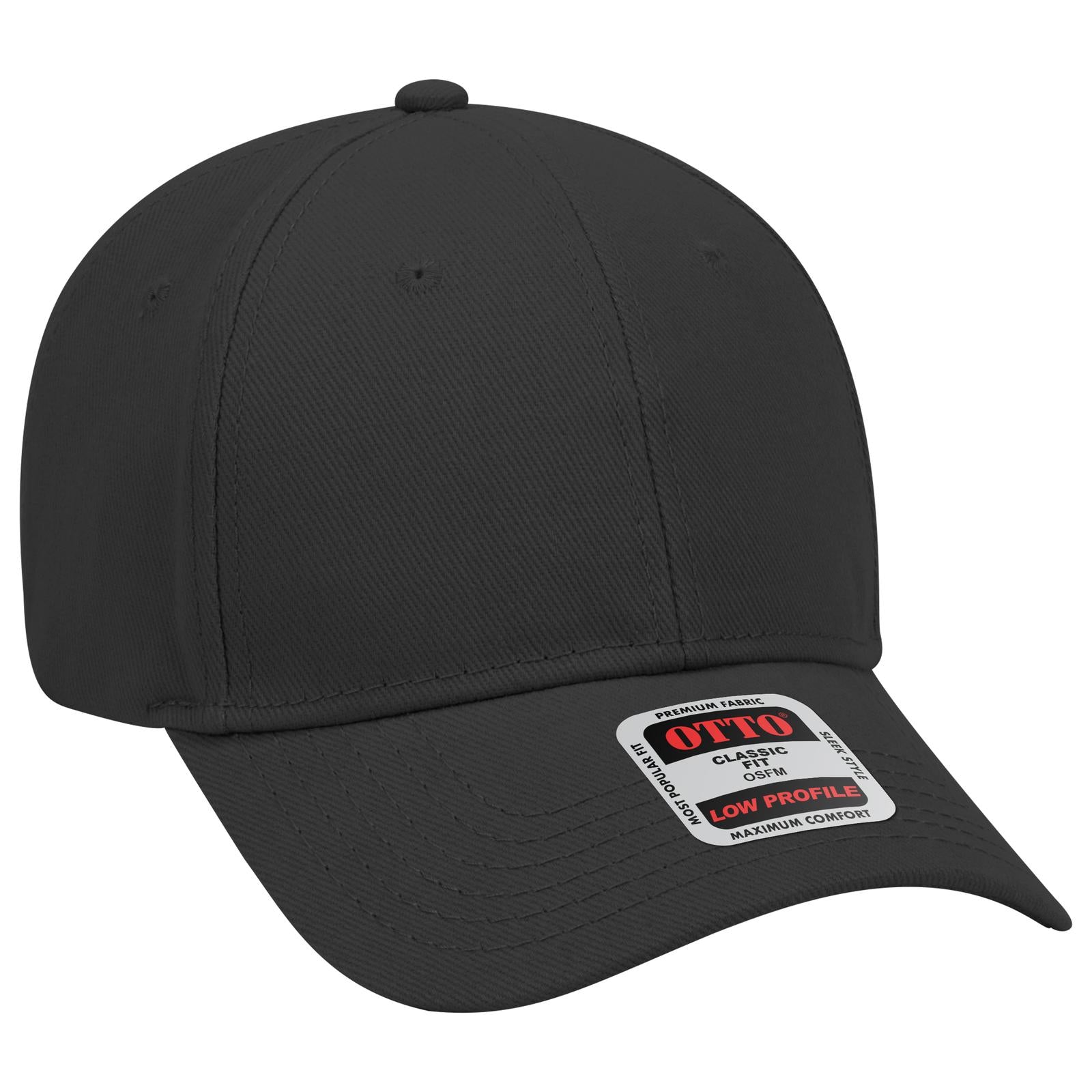 Custom Embroidered or DTF Printed - OTTO CAP® 6 Panel Low Profile Baseball Cap