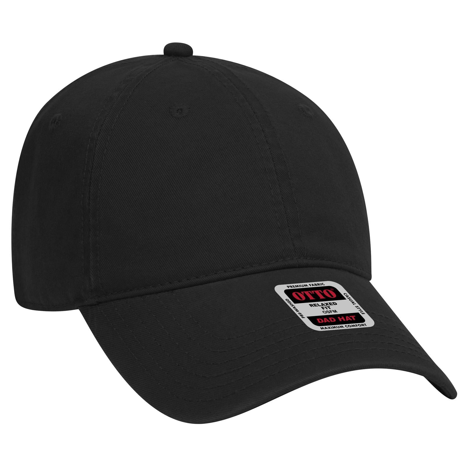 Custom Embroidered or DTF Printed - OTTO CAP® 6 Panel Low Profile Dad Hat