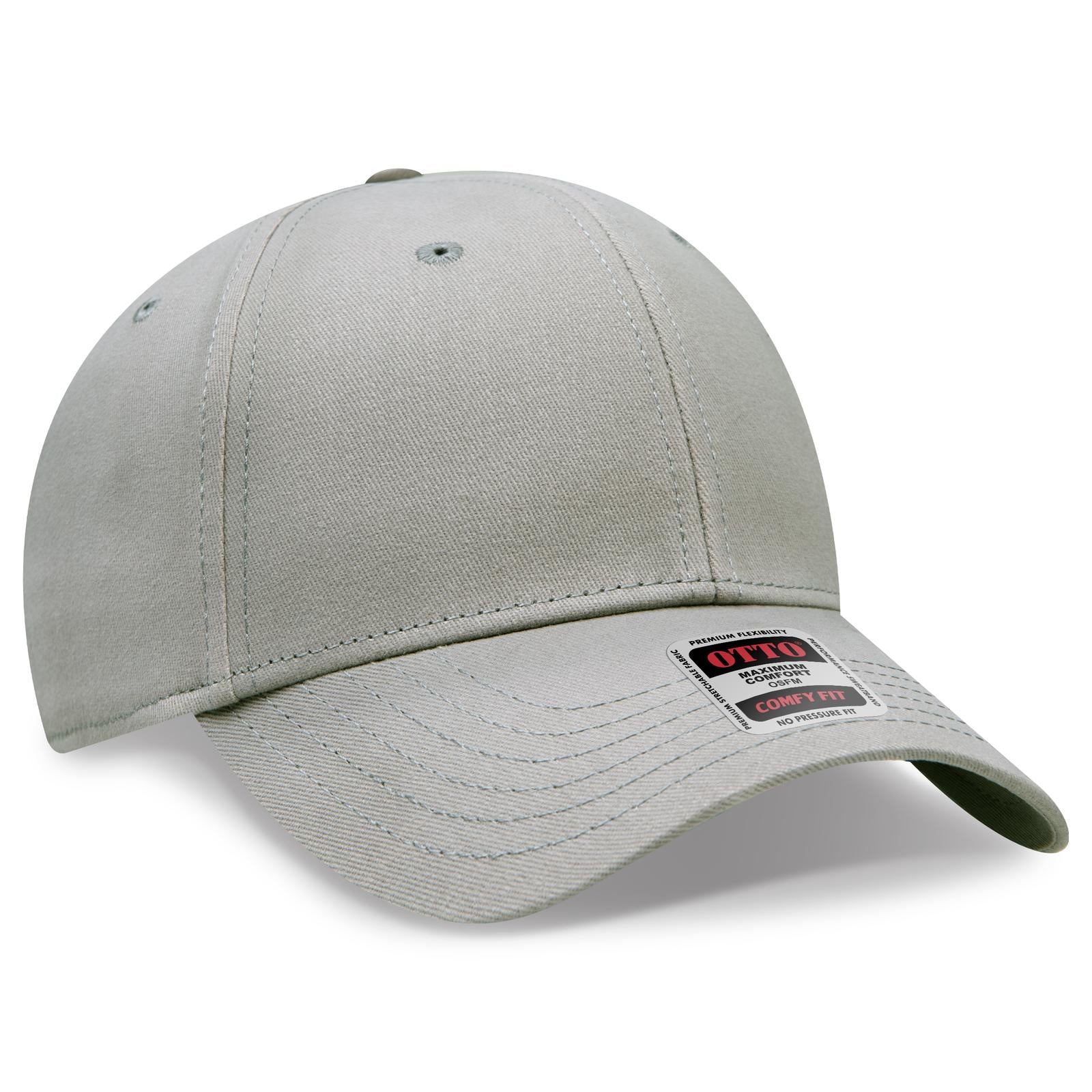 Custom Embroidered or DTF Printed - OTTO CAP® OTTO COMFY FIT® 6 Panel Low Profile Baseball Cap
