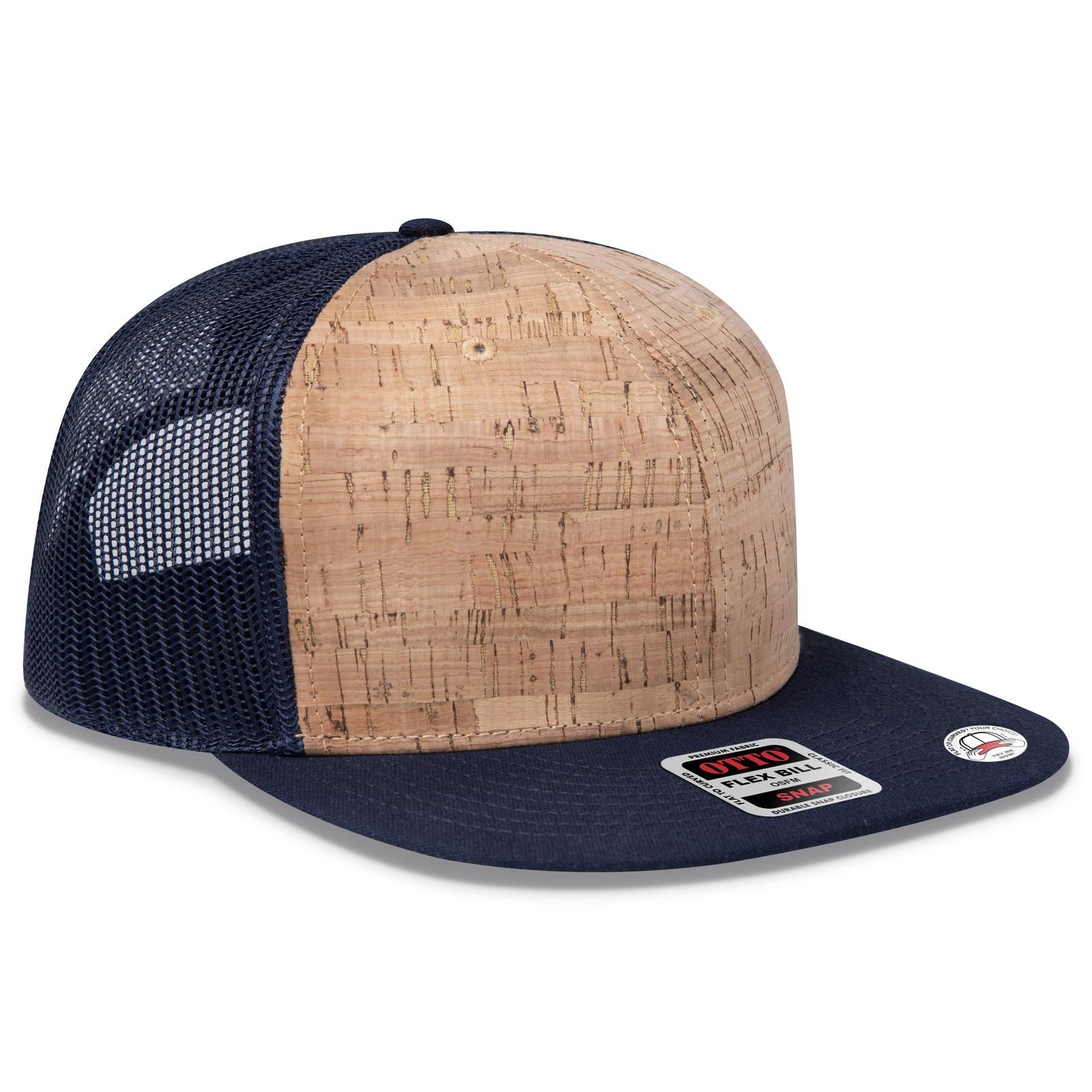 Custom Embroidered or DTF Printed - OTTO CAP® OTTO SNAP 6 Panel Pro Style Mesh Back Trucker Snapback Hat