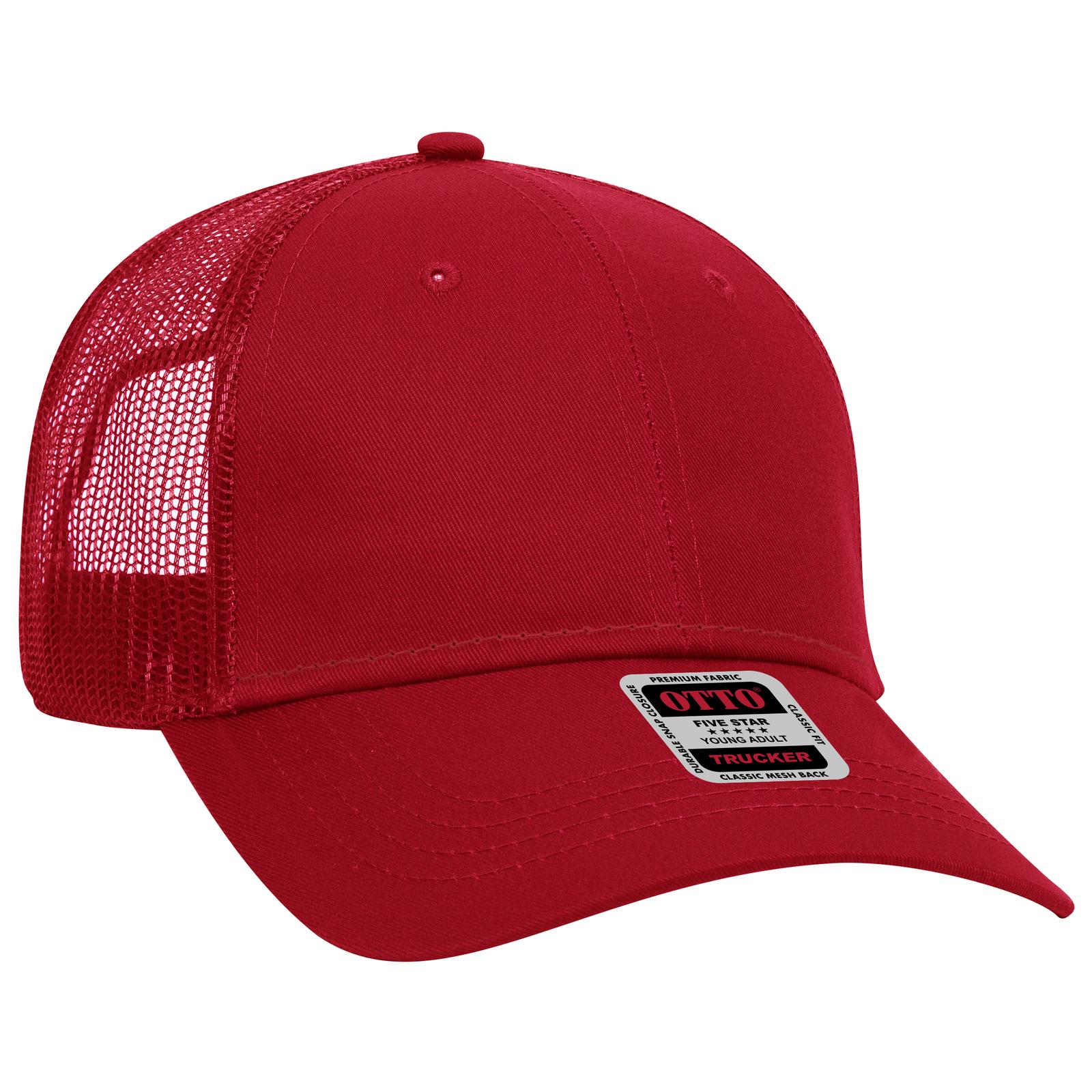 Custom Embroidered or DTF Printed - OTTO CAP® 6 Panel Low Profile Mesh Back Trucker Hat