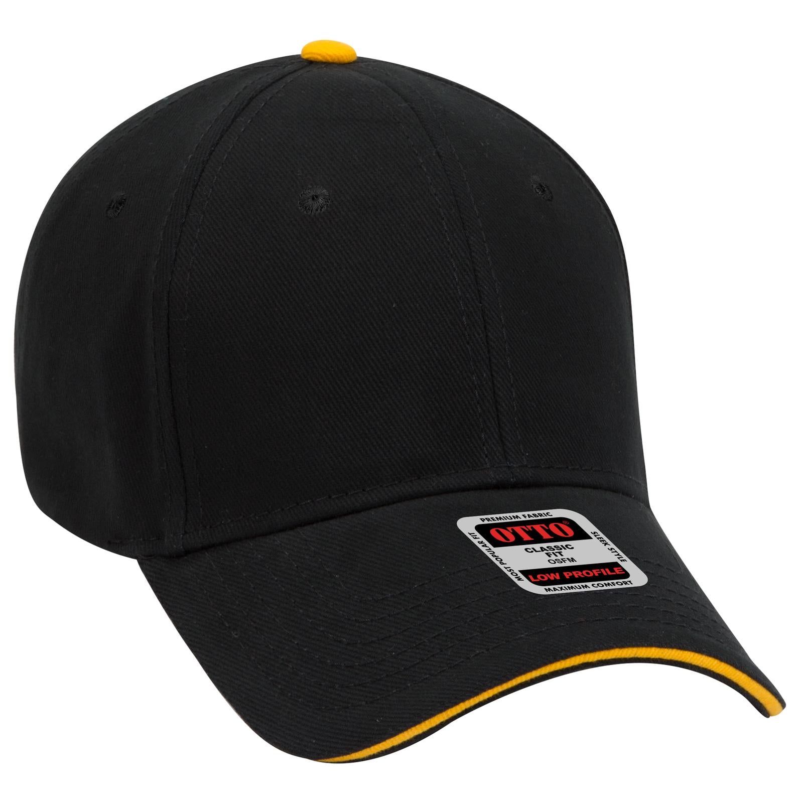 Custom Embroidered or DTF Printed - OTTO CAP® 6 Panel Low Profile Baseball Cap