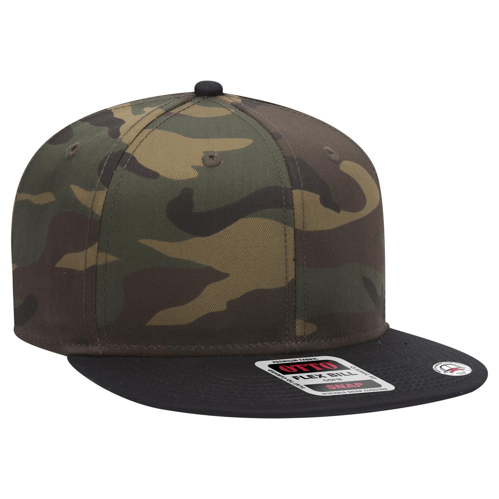 Custom Embroidered or DTF Printed - OTTO CAP® OTTO SNAP 6 Panel Pro Style Snapback Hat