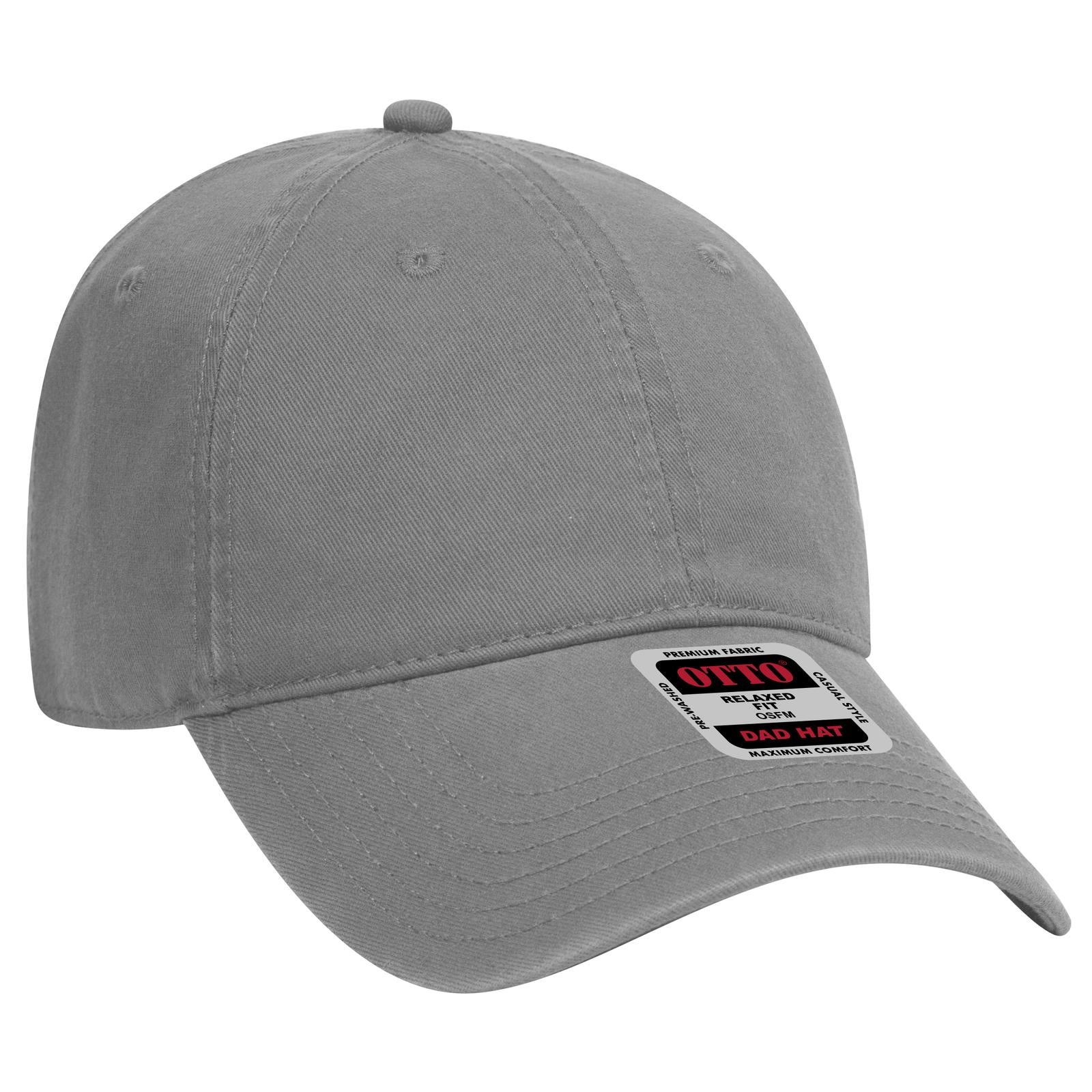 Custom Embroidered or DTF Printed - OTTO CAP® 6 Panel Low Profile Dad Hat