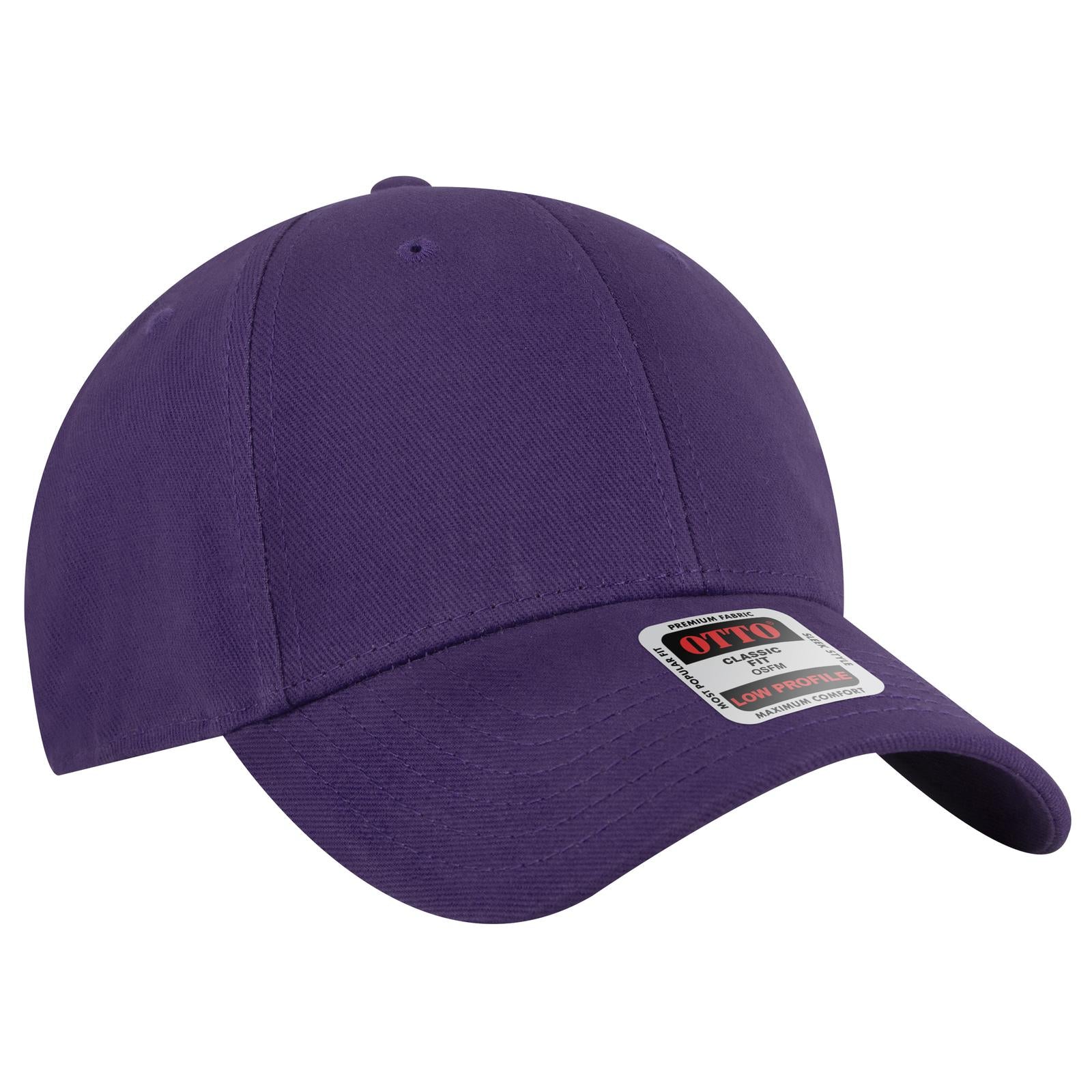 Custom Embroidered or DTF Printed - OTTO CAP® 6 Panel Low Profile Baseball Cap