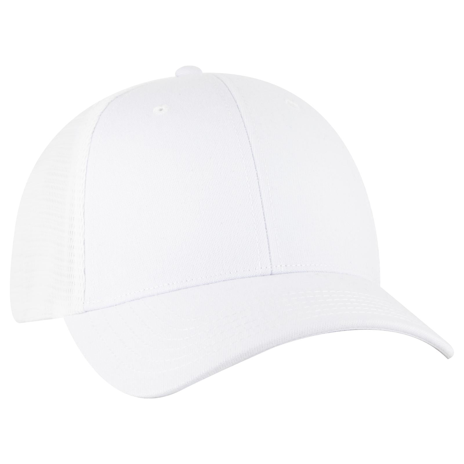 Custom Embroidered or DTF Printed - OTTO CAP® OTTO FLEX® Fitted 6 Panel Low Profile Mesh Back Trucker Hat