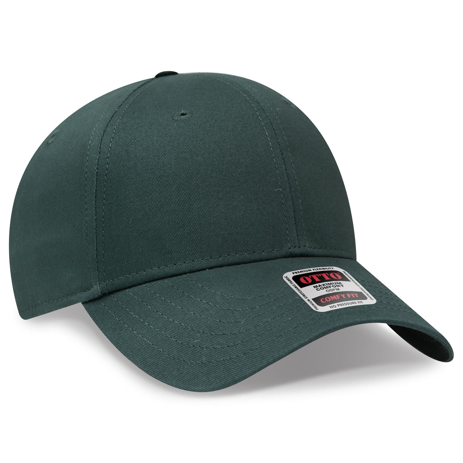 Custom Embroidered or DTF Printed - OTTO CAP® OTTO COMFY FIT® 6 Panel Low Profile Baseball Cap