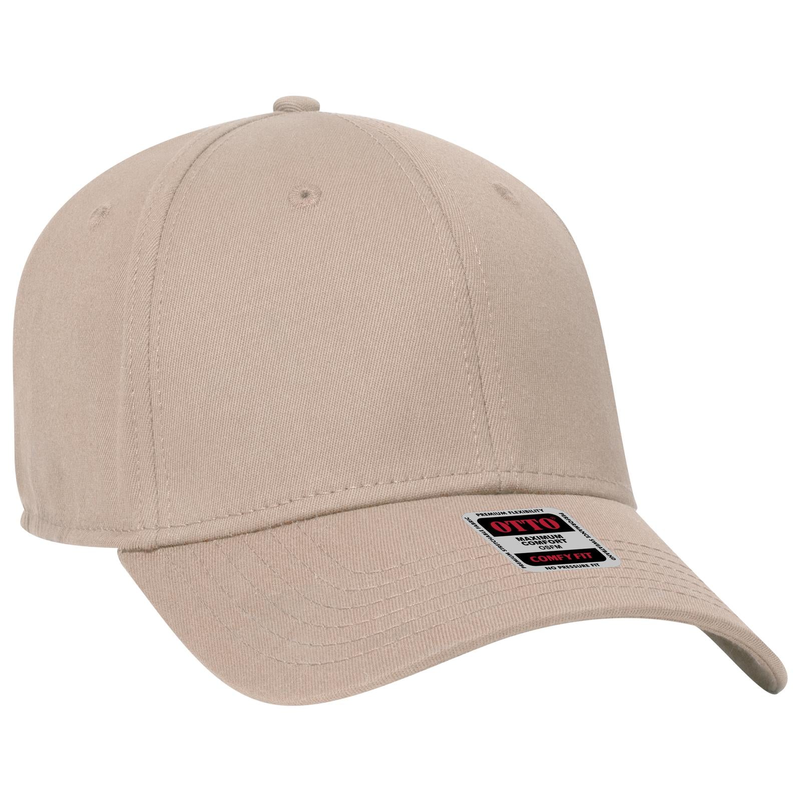 Custom Embroidered or DTF Printed - OTTO CAP® OTTO COMFY FIT® 6 Panel Low Profile Baseball Cap