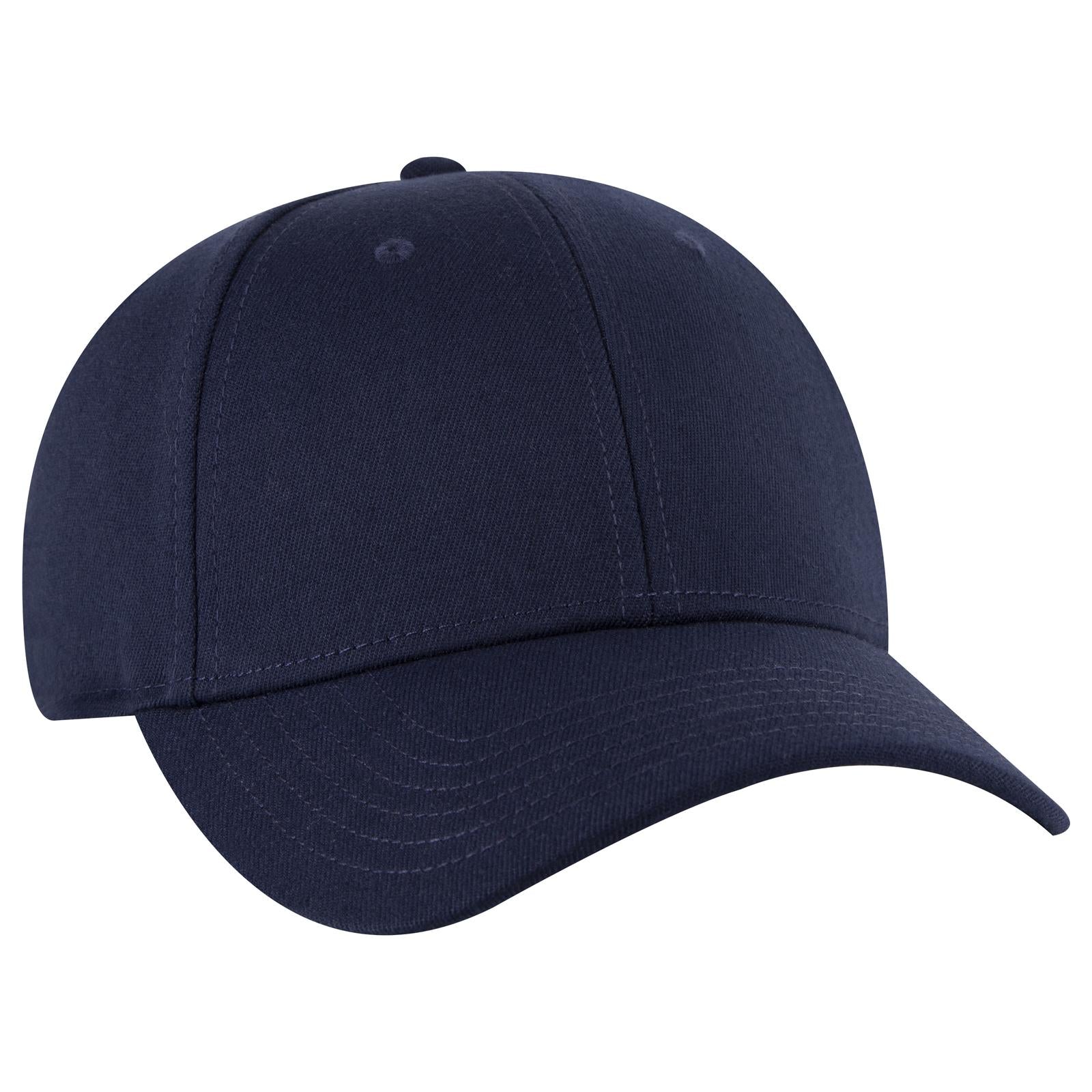 Custom Embroidered or DTF Printed - OTTO CAP® OTTO FLEX® Fitted 6 Panel Low Profile Baseball Cap