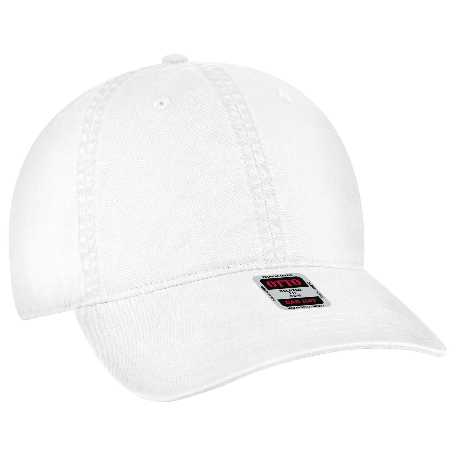 Custom Embroidered or DTF Printed - OTTO CAP® 6 Panel Low Profile Dad Hat
