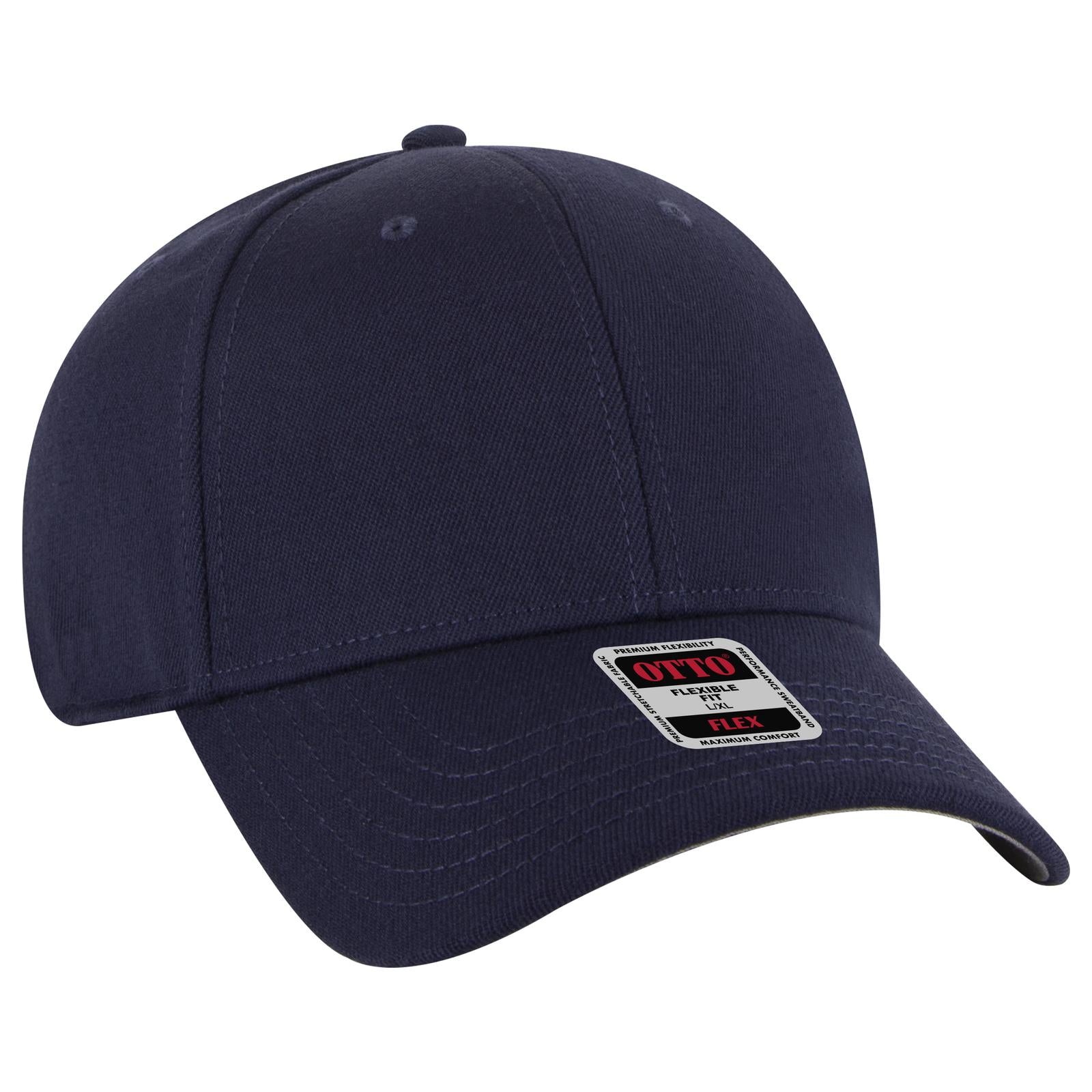 Custom Embroidered or DTF Printed - OTTO CAP® OTTO FLEX® 6 Panel Low Profile Baseball Cap