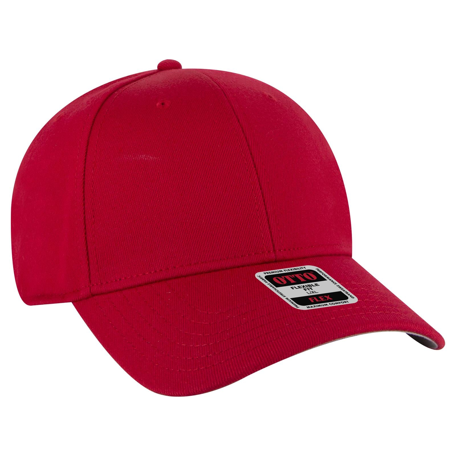 Custom Embroidered or DTF Printed - OTTO CAP® OTTO FLEX® 6 Panel Low Profile Baseball Cap