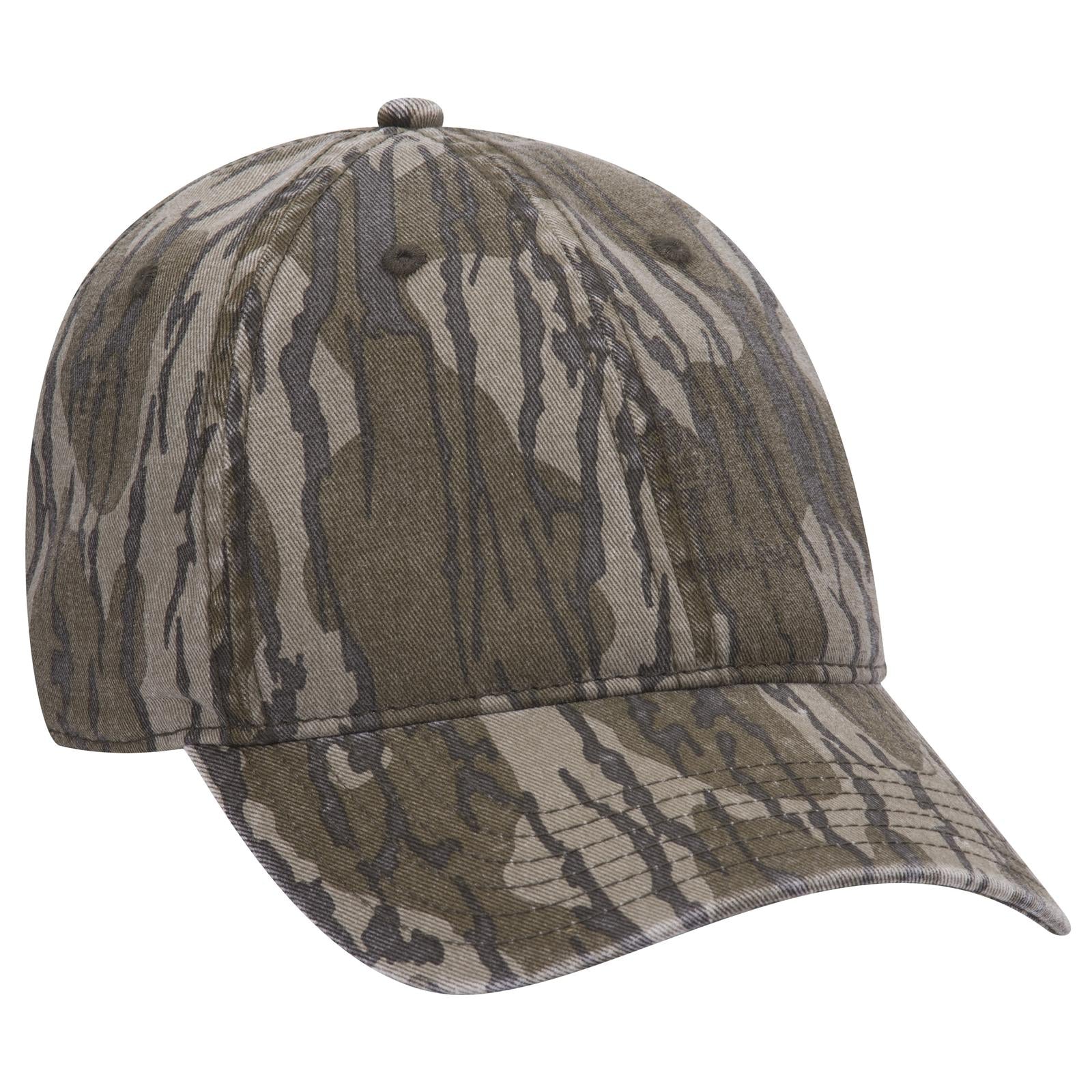 Custom Embroidered or DTF Printed - OTTO CAP® Mossy Oak Camouflage 6 Panel Low Profile Dad Hat