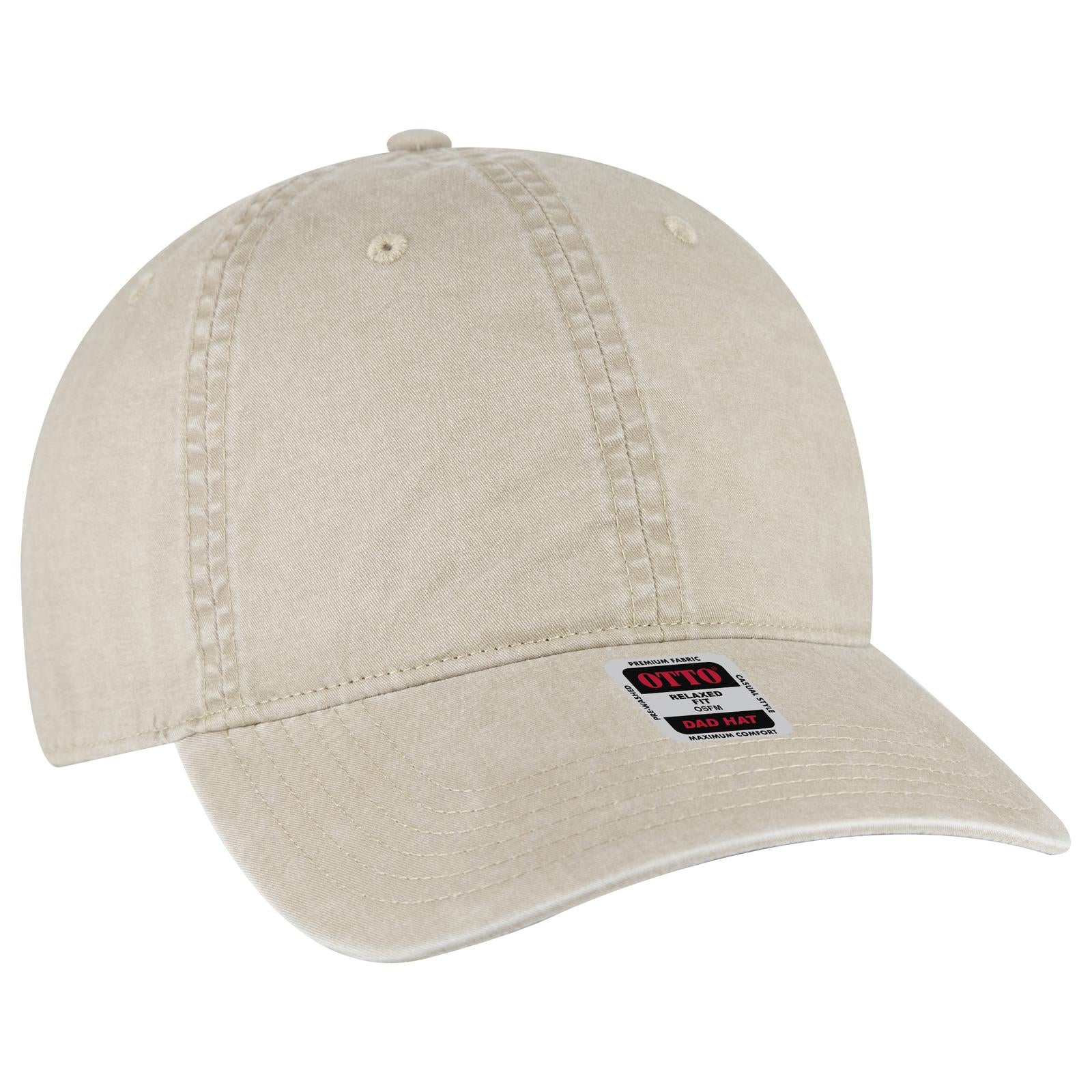Custom Embroidered or DTF Printed - OTTO CAP® 6 Panel Low Profile Dad Hat