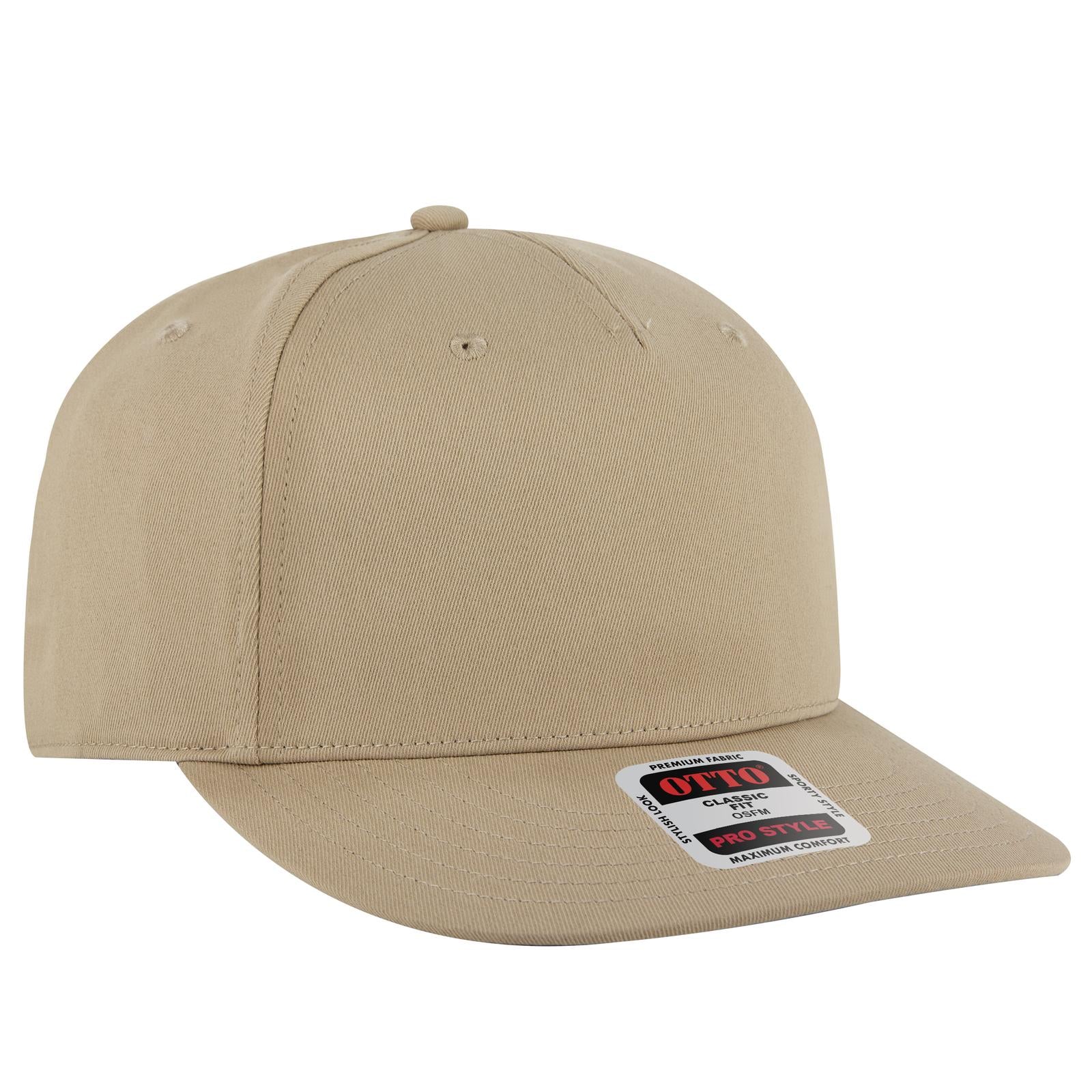 Custom Embroidered or DTF Printed - OTTO CAP® 5 Panel Pro Style Baseball Cap