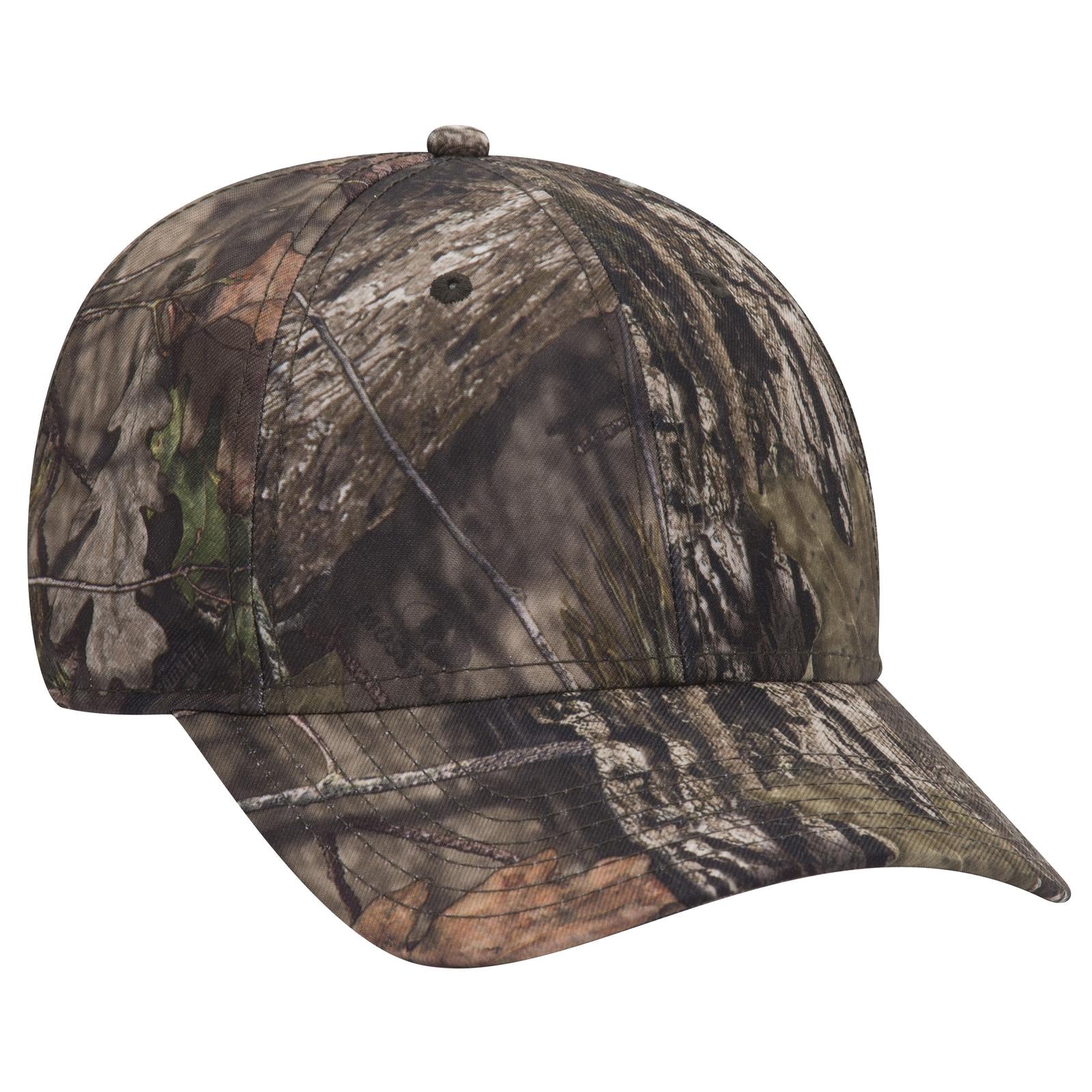 Custom Embroidered or DTF Printed - OTTO CAP® Mossy Oak Camouflage 6 Panel Low Profile Baseball Cap