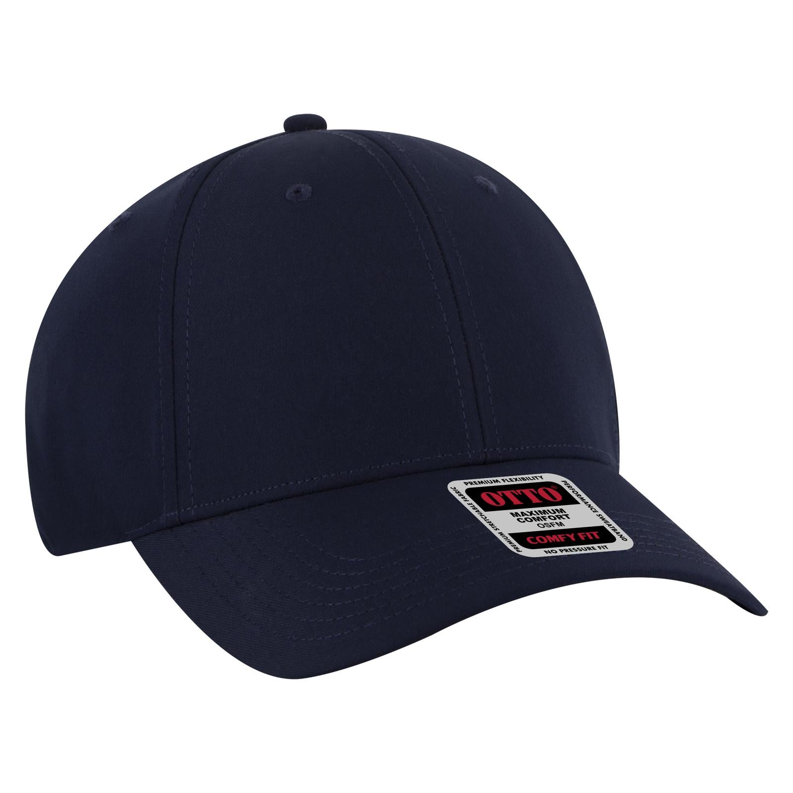 Custom Embroidered or DTF Printed - OTTO CAP® OTTO COMFY FIT® 6 Panel Low Profile Baseball Cap