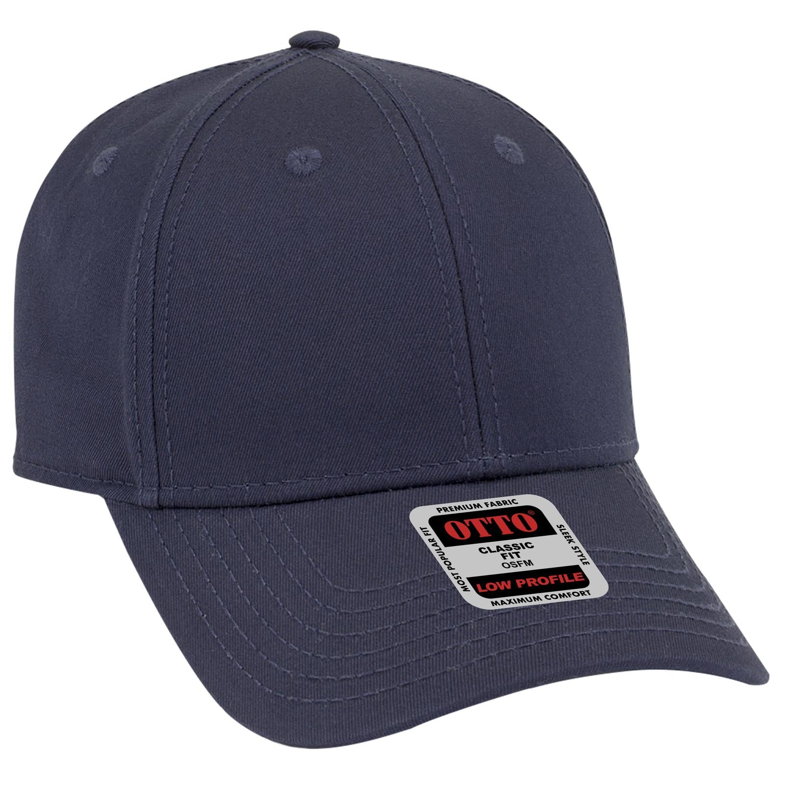 Custom Embroidered or DTF Printed - OTTO CAP® 6 Panel Low Profile Baseball Cap