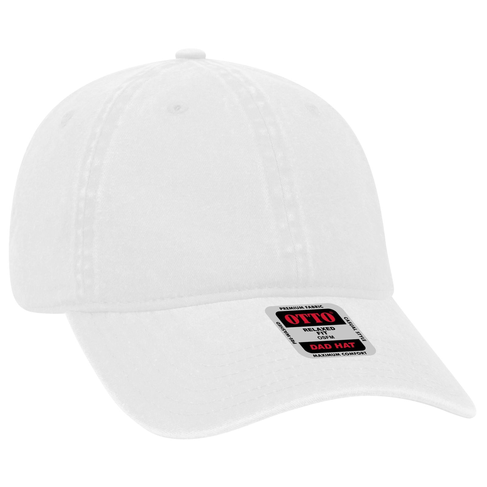 Custom Embroidered - OTTO CAP 6 Panel Low Profile Dad Hat