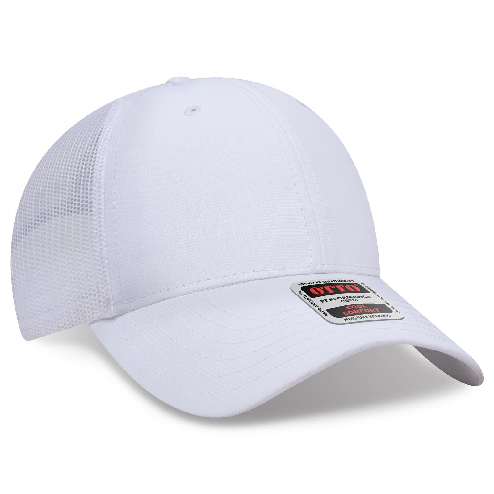 Custom Embroidered or DTF Printed - OTTO CAP® 6 Panel Low Profile Mesh Back Trucker Hat
