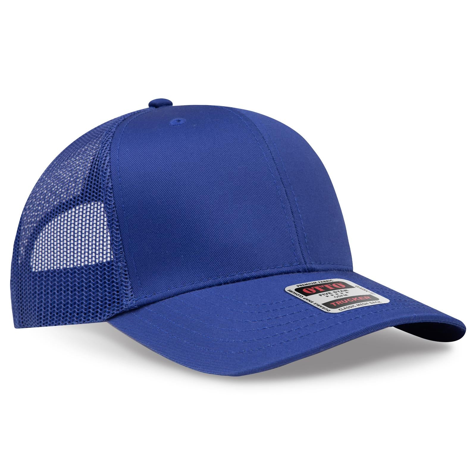 Custom Embroidered or DTF Printed - OTTO CAP® 6 Panel Mid Profile Mesh Back Trucker Hat