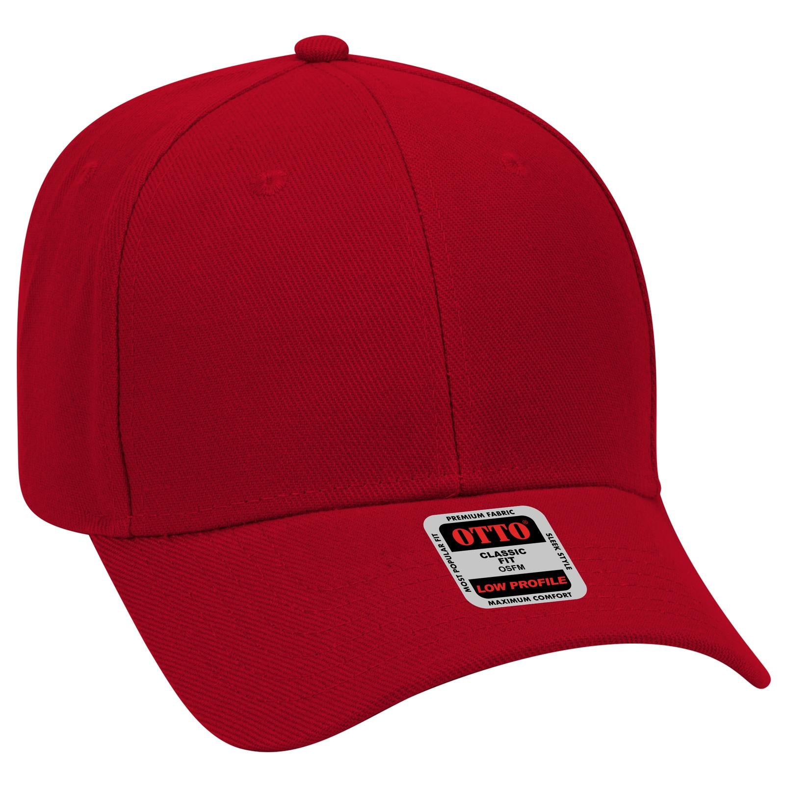 Custom Embroidered or DTF Printed - OTTO CAP® 6 Panel Low Profile Baseball Cap