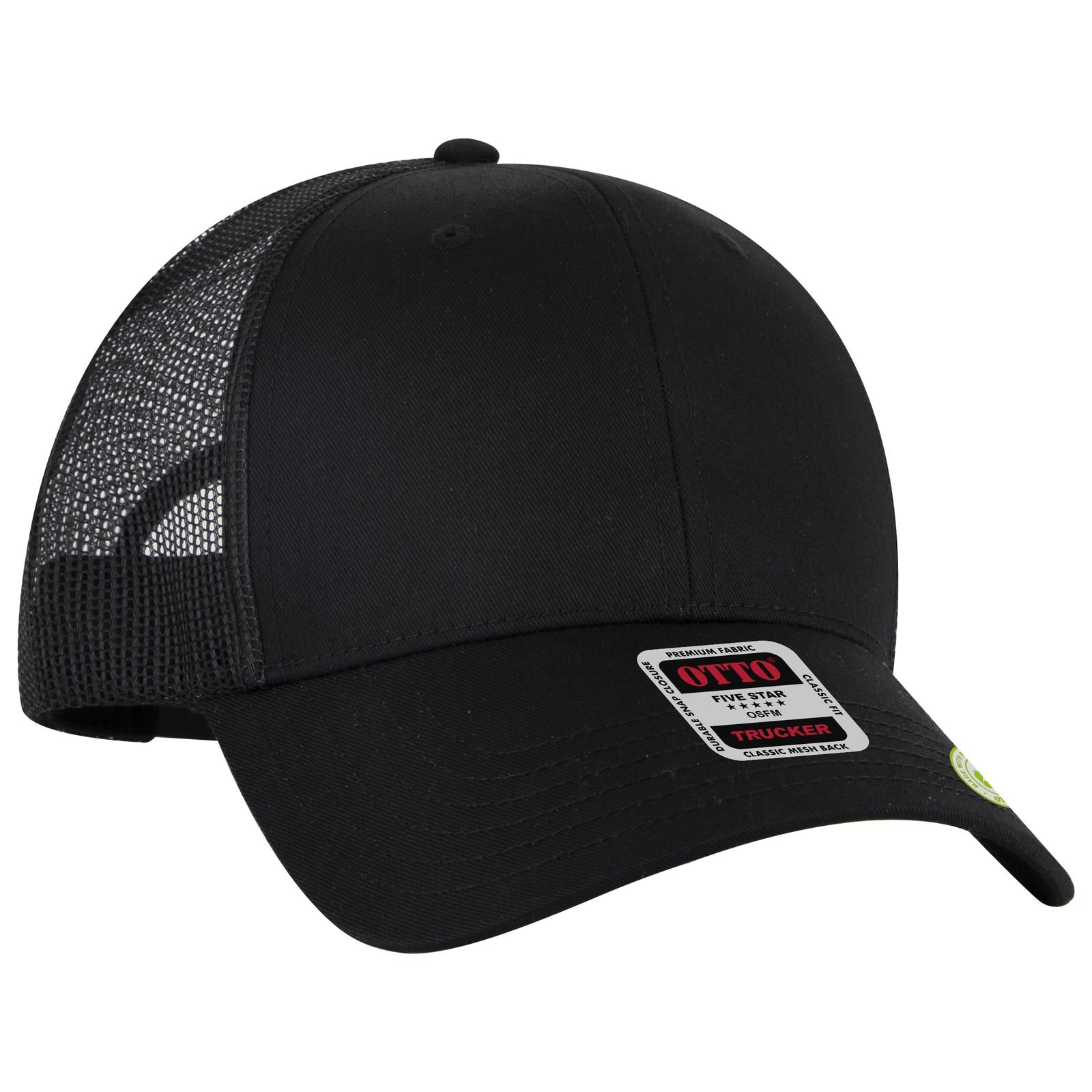 Custom Embroidered or DTF Printed - OTTO CAP® 6 Panel Low Profile Mesh Back Trucker Hat