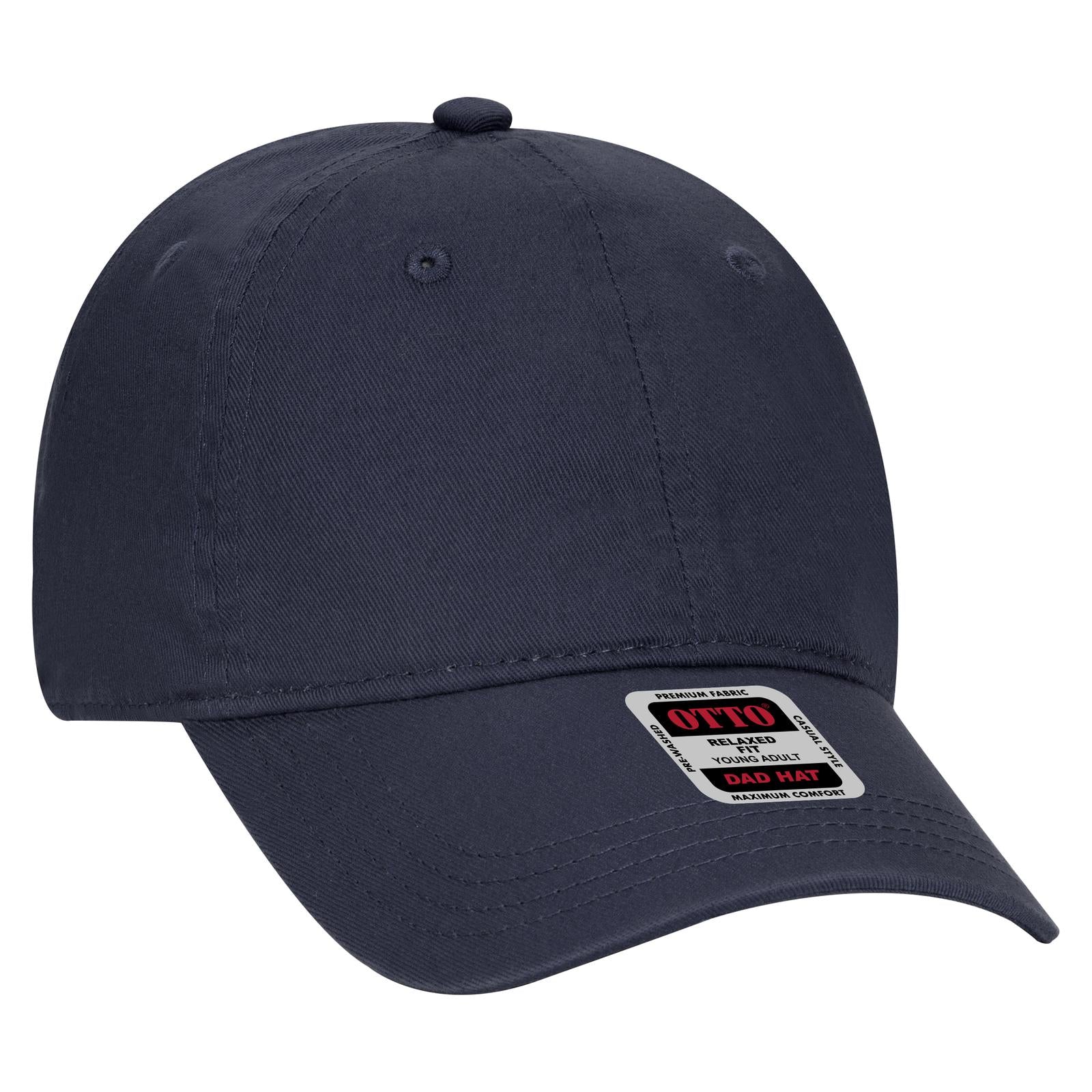 Custom Embroidered or DTF Printed - OTTO CAP® 6 Panel Low Profile Dad Hat