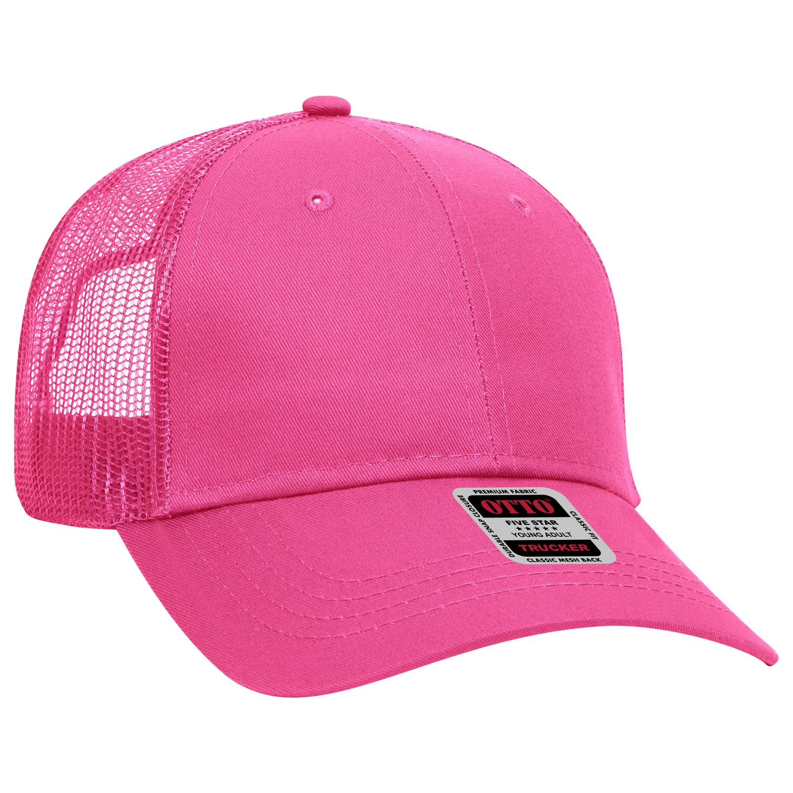 Custom Embroidered or DTF Printed - OTTO CAP® 6 Panel Low Profile Mesh Back Trucker Hat