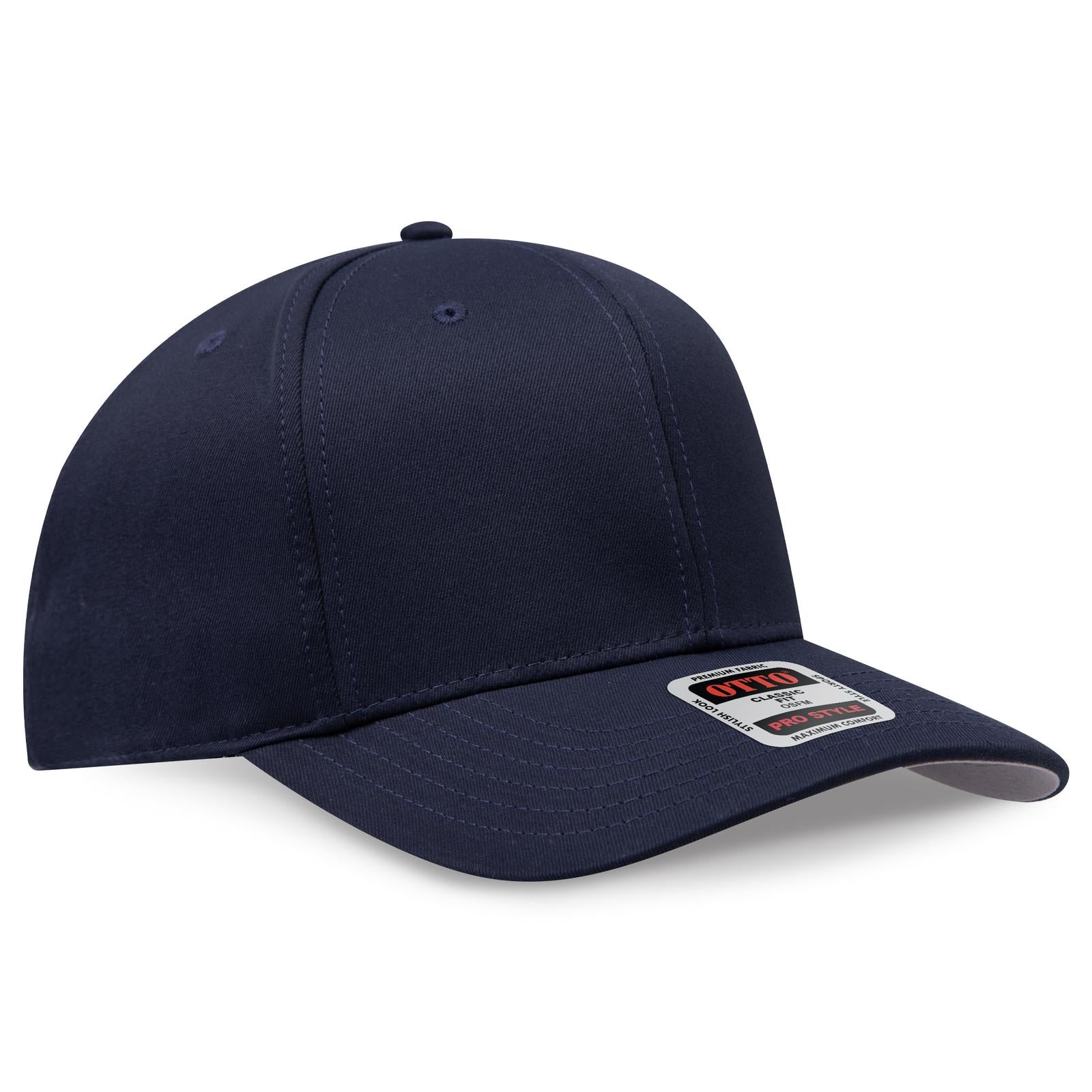 Custom Embroidered or DTF Printed - OTTO CAP® 6 Panel Pro Style Baseball Cap