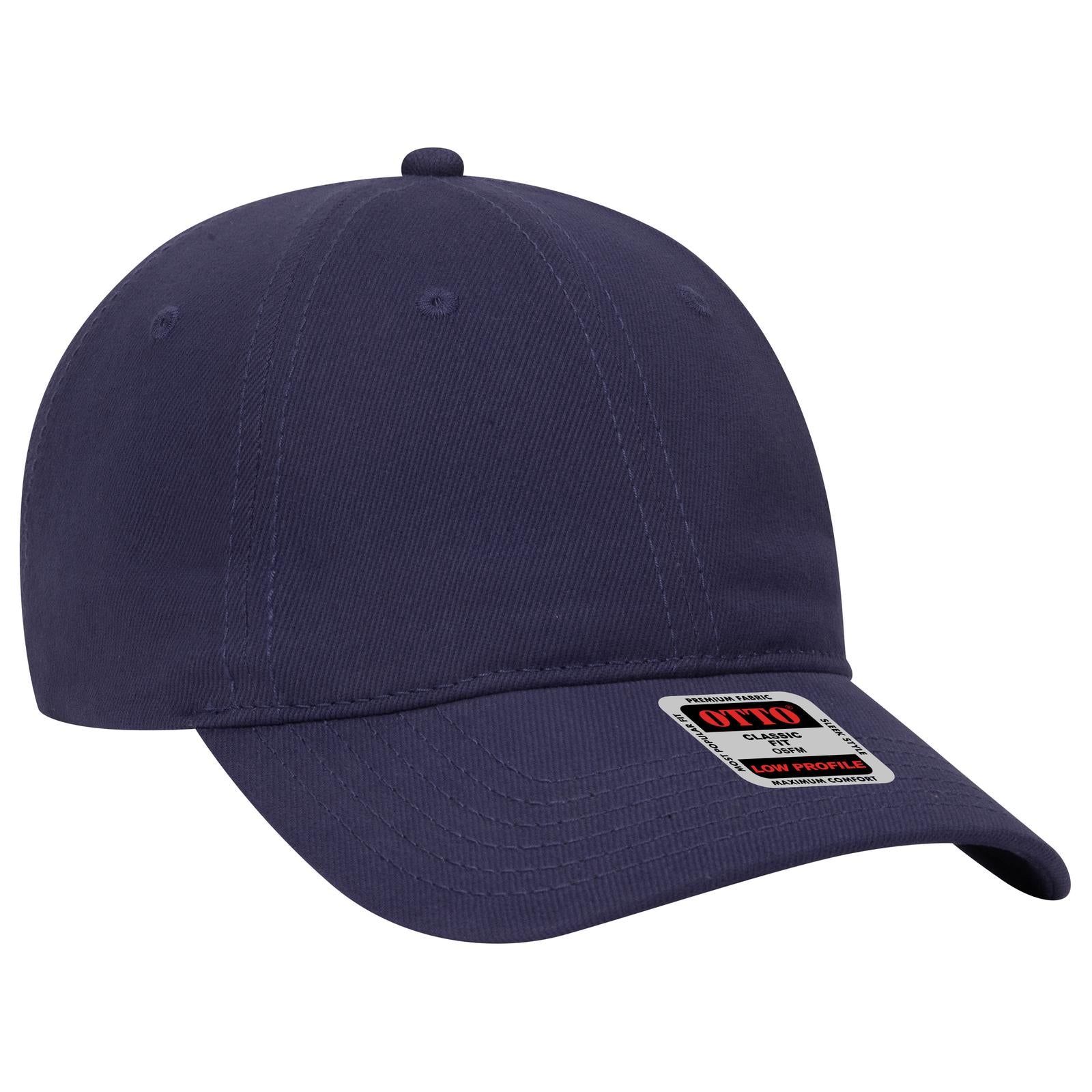 Custom Embroidered or DTF Printed - OTTO CAP® 6 Panel Low Profile Baseball Cap