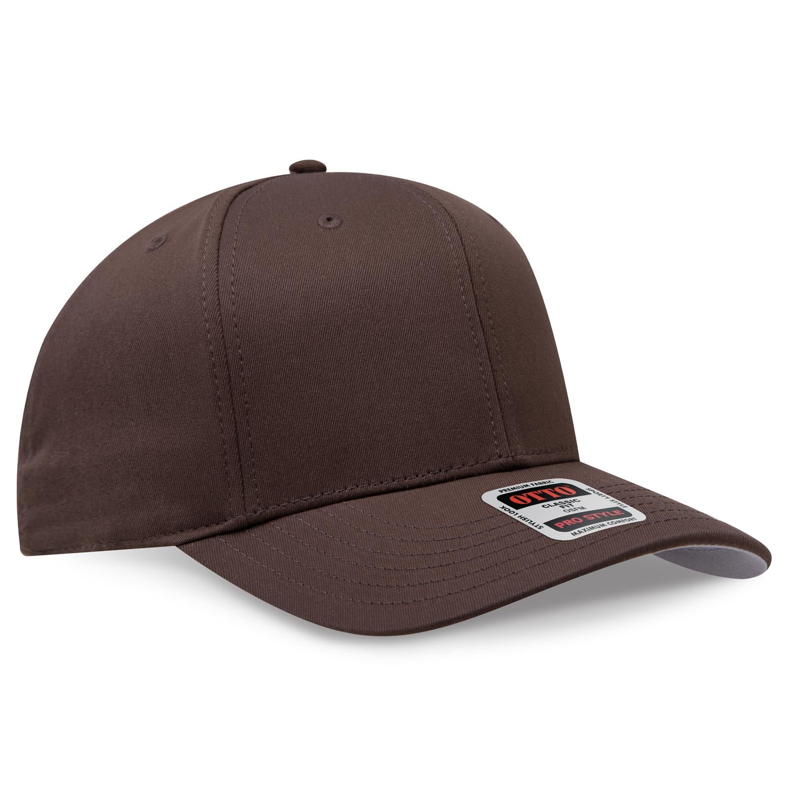 Custom Embroidered or DTF Printed - OTTO CAP® 6 Panel Pro Style Baseball Cap