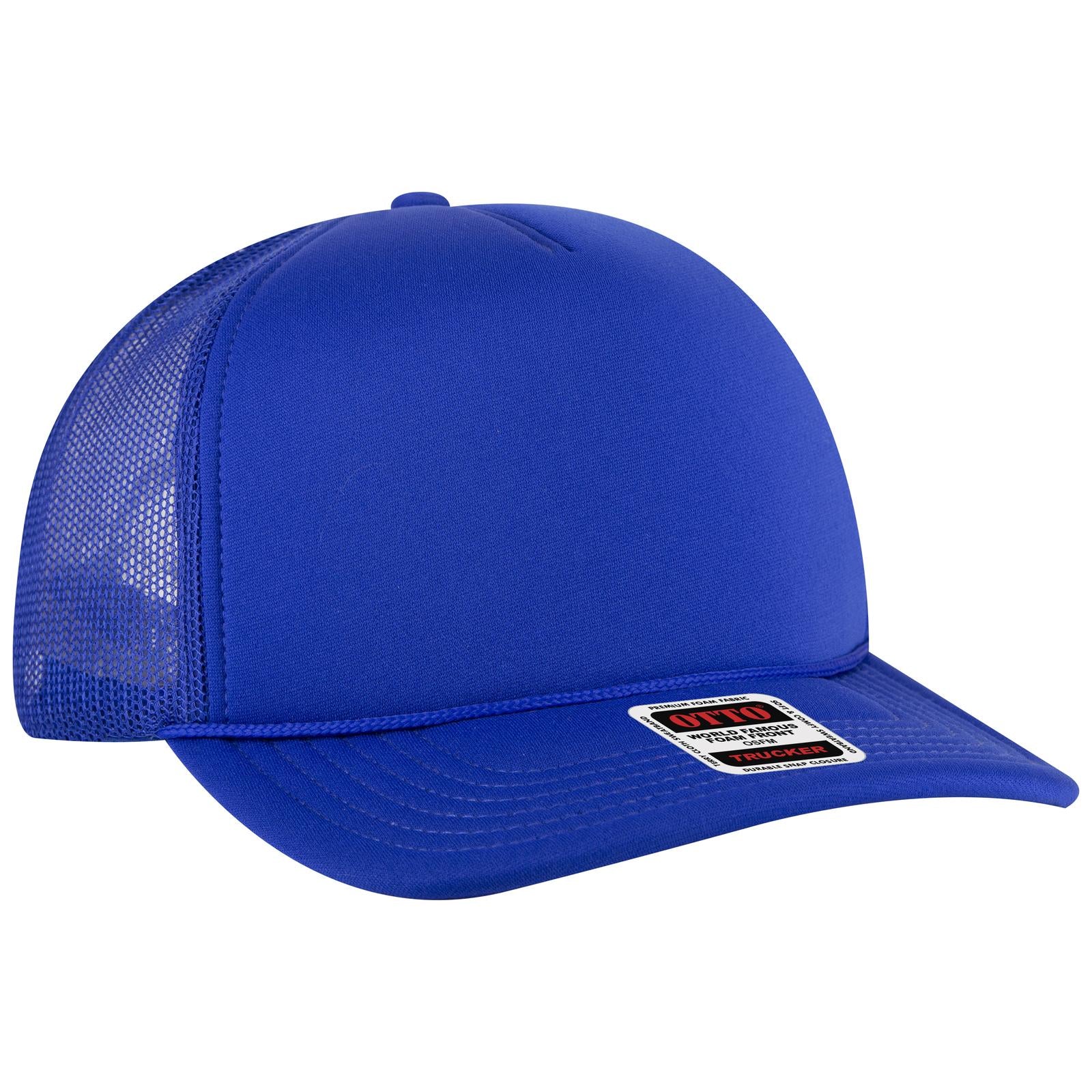 Custom Embroidered or DTF Printed - OTTO CAP® 5 Panel High Crown Mesh Back Trucker Hat