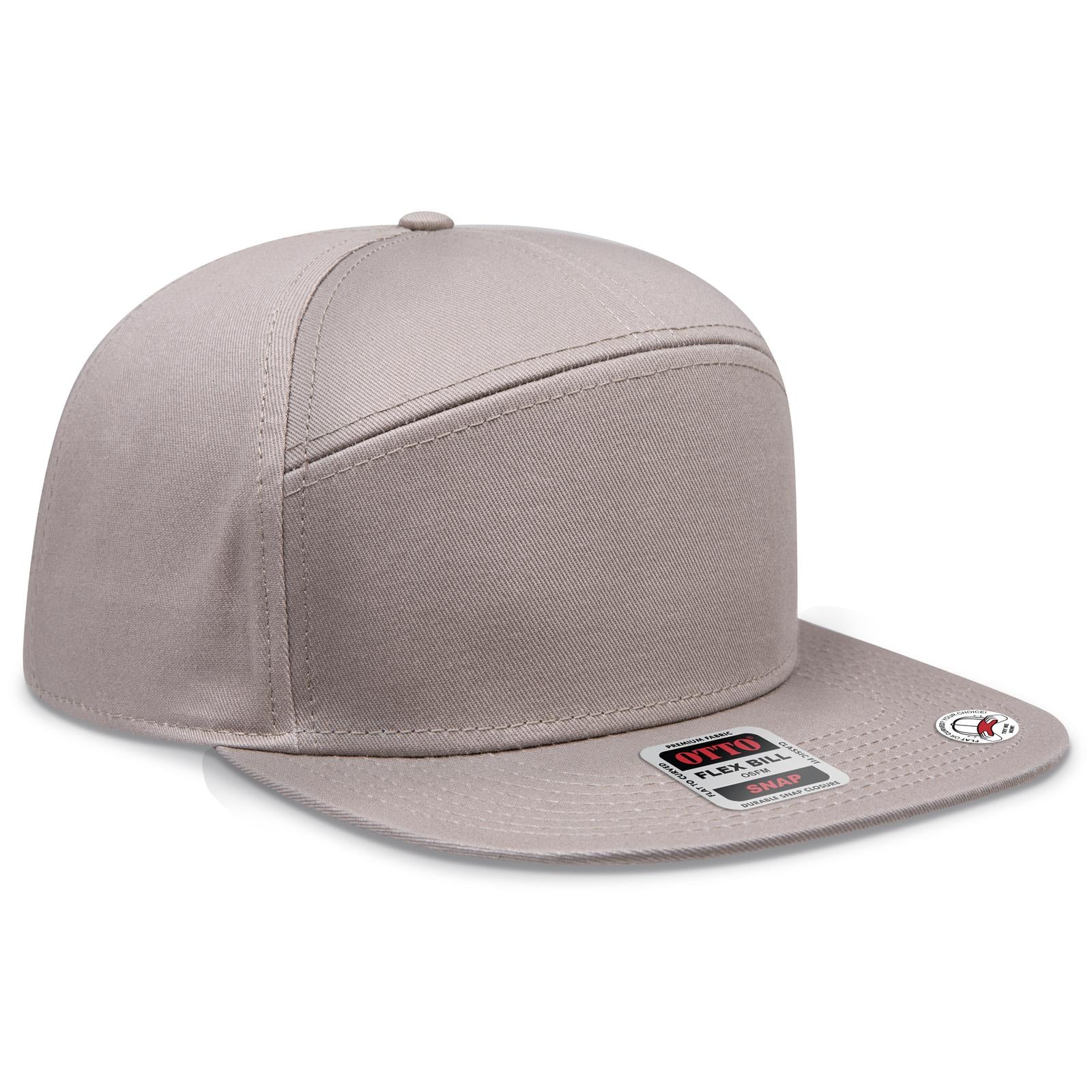 Custom Embroidered or DTF Printed - OTTO CAP® OTTO SNAP 7 Panel Pro Style Snapback Hat